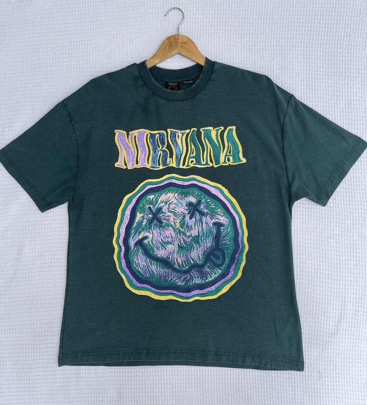 Band Tees × Nirvana × Vintage Last Drop🔥Rare🔥Vintage NIRVANA Band T-Shirt Size US XL / EU 56 / 4 - 9 Thumbnail