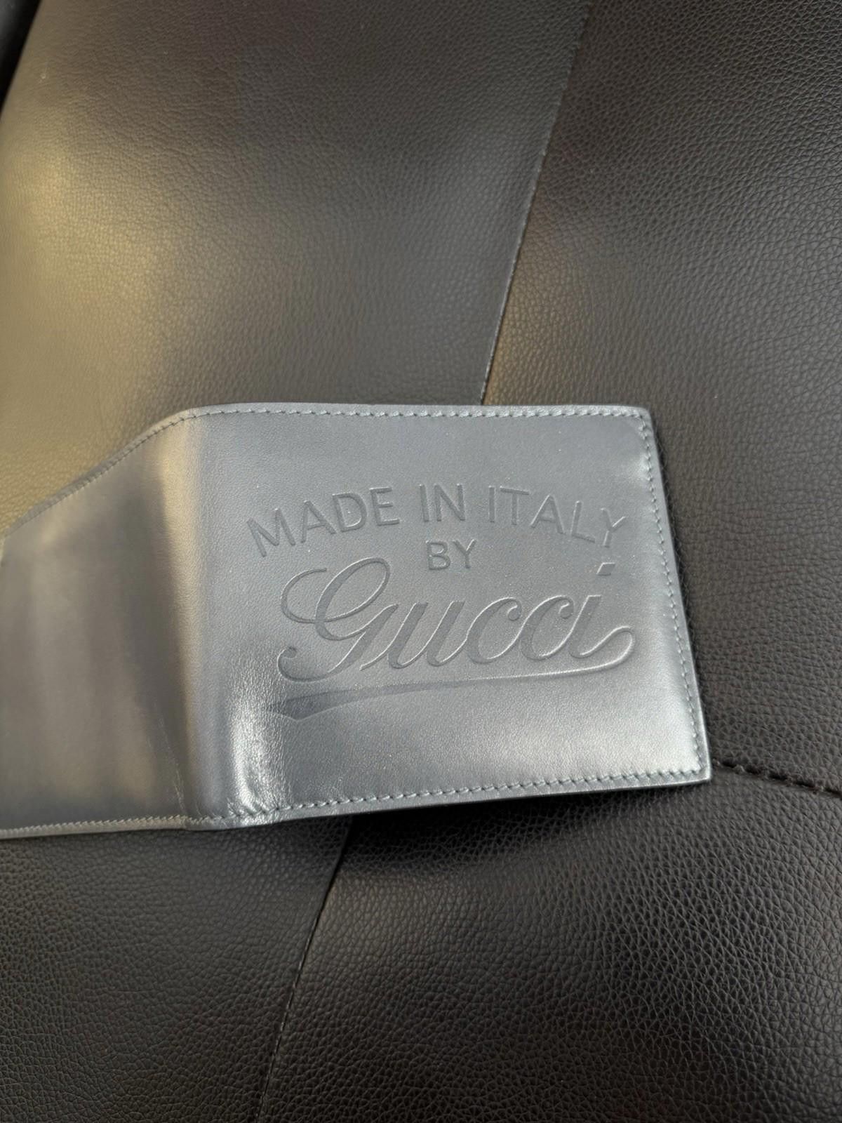 Gucci GUCCI Bifold Wallet Leather Authentic Box $595 Retail Grey Size ONE SIZE - 4 Thumbnail