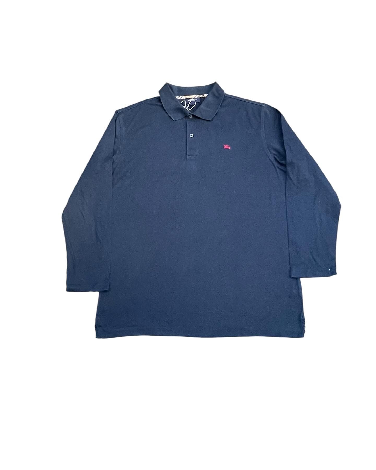Burberry Vintage Burberry London Polo Shirt Long Sleeve Size US L / EU 52-54 / 3 - 1 Thumbnail
