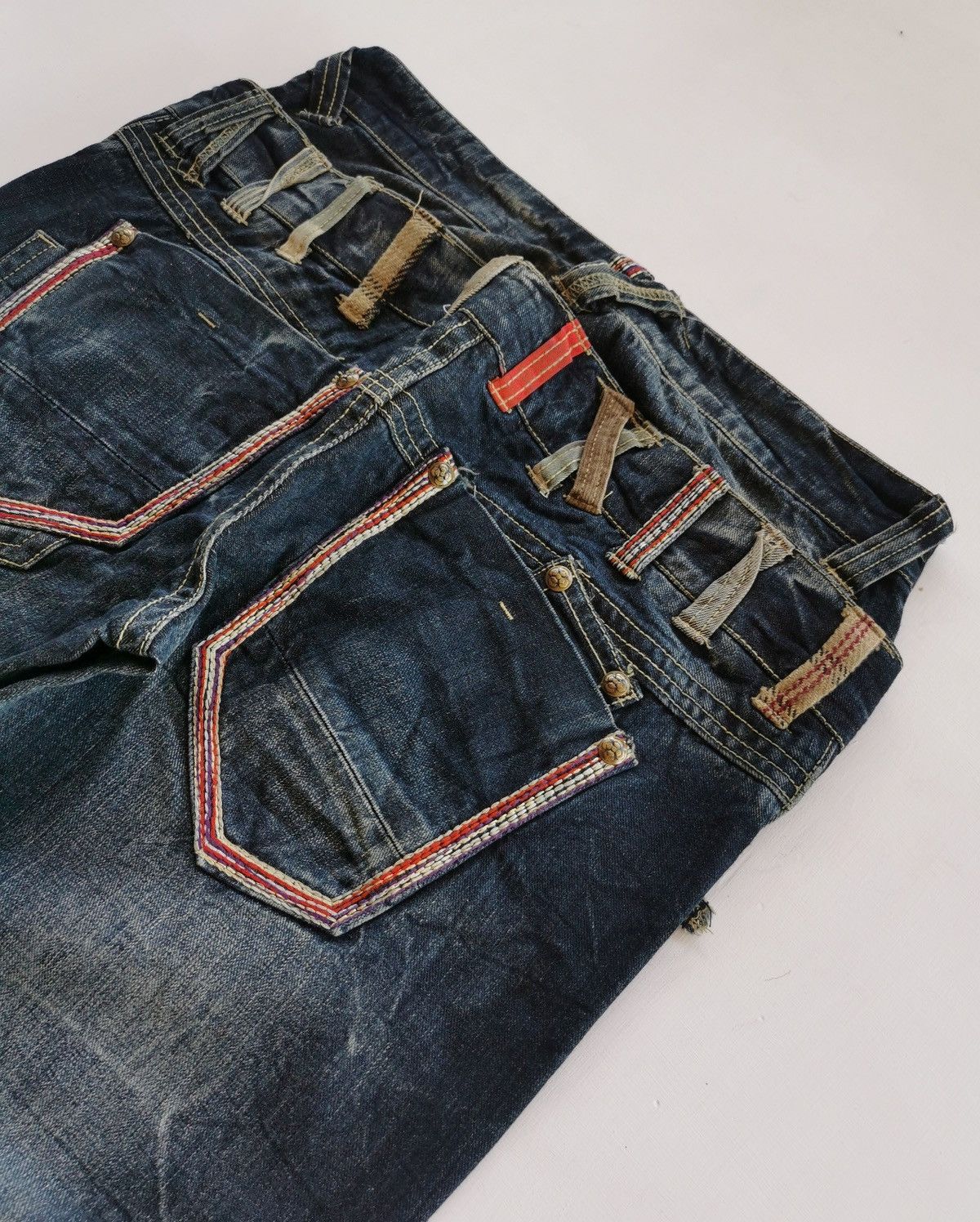 Kapital Sorridere Japan Double Waist Denim Jeans Size US 32 / EU 48 - 4 Thumbnail