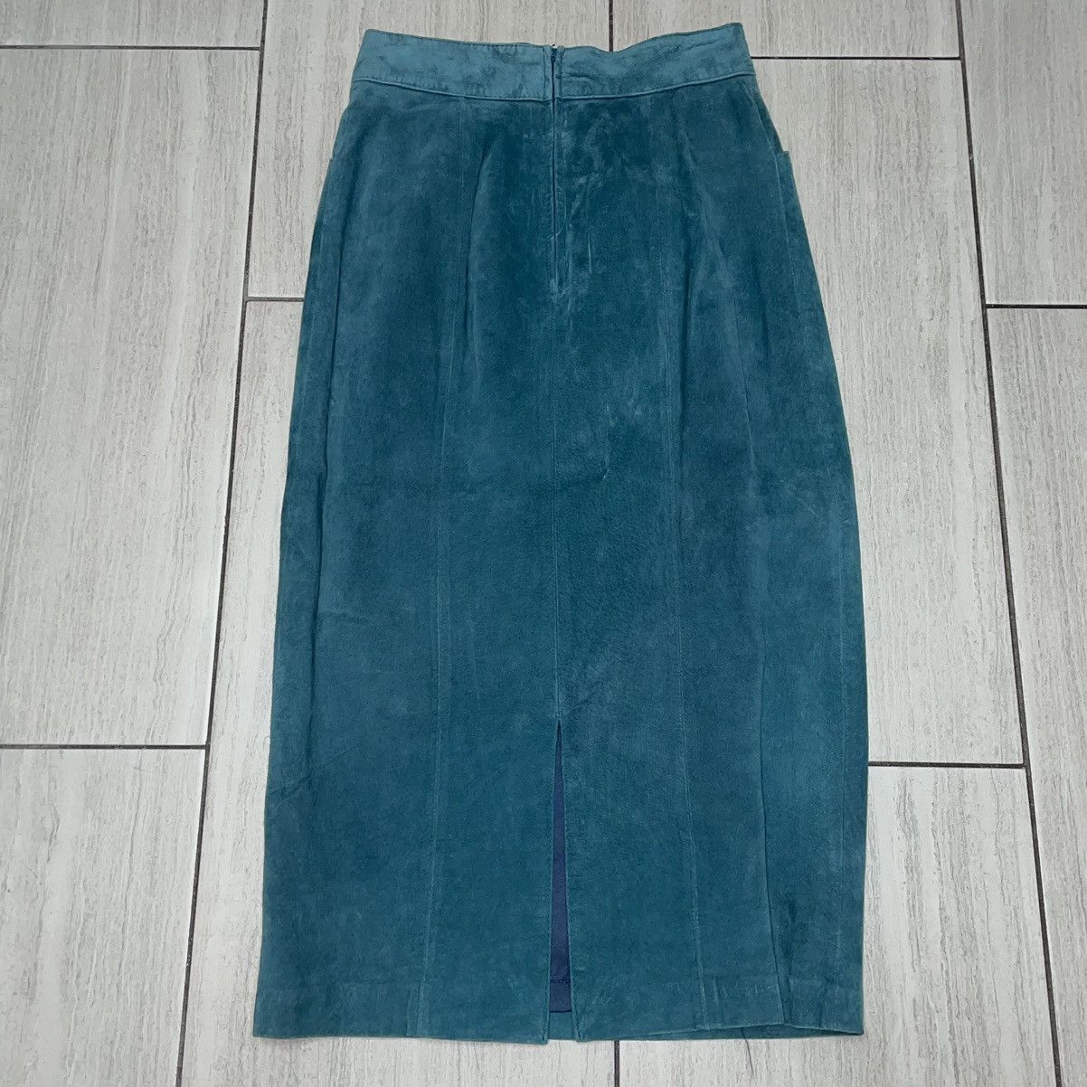 Vintage Dana Brooke Suede Skirt Size 27" / US 4 / IT 40 - 3 Thumbnail
