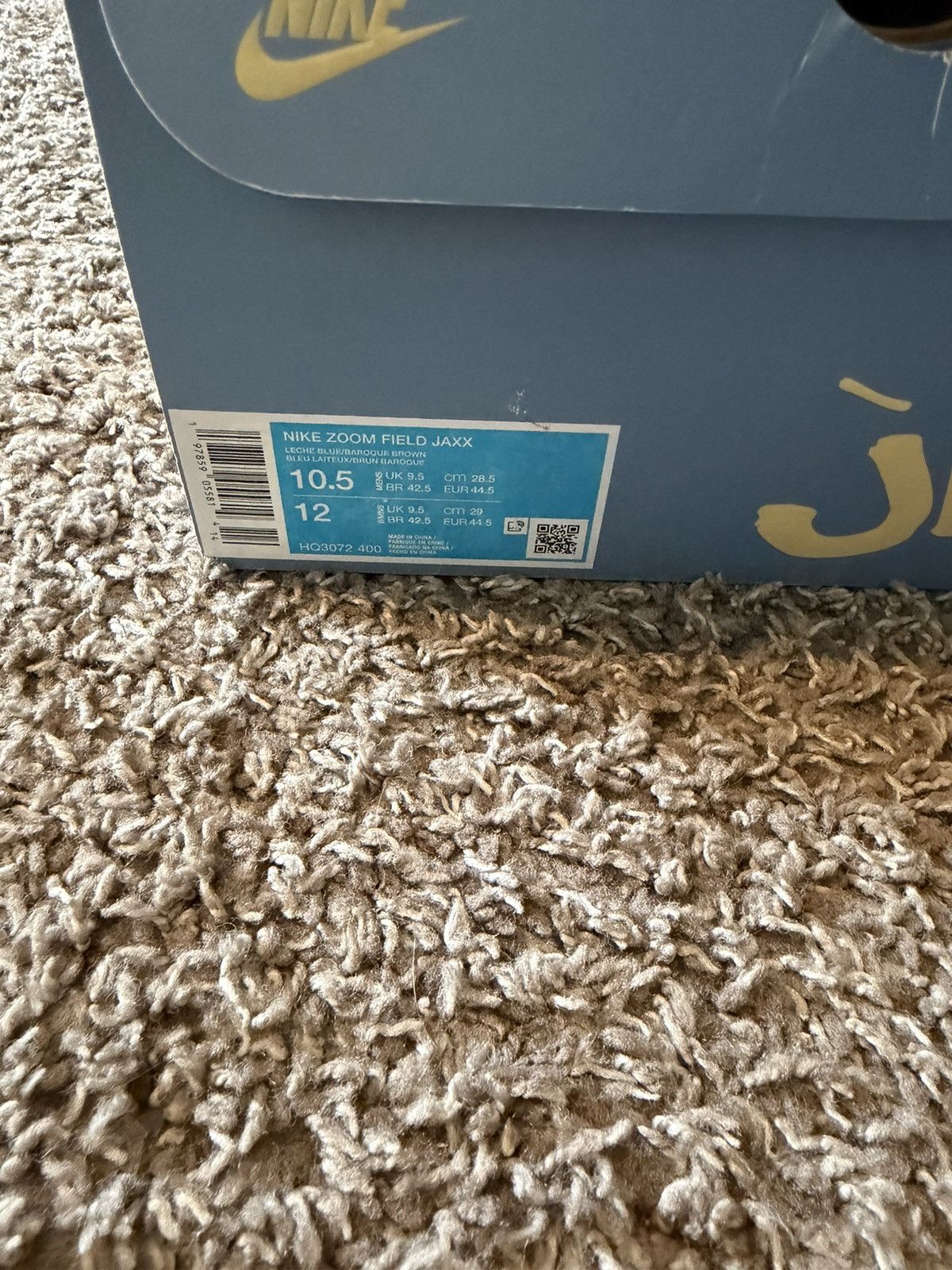 Nike × Travis Scott Nike X Travis Scott Zoom Field Jaxx Blue Leche Size US 10.5 / EU 43-44 - 8 Thumbnail