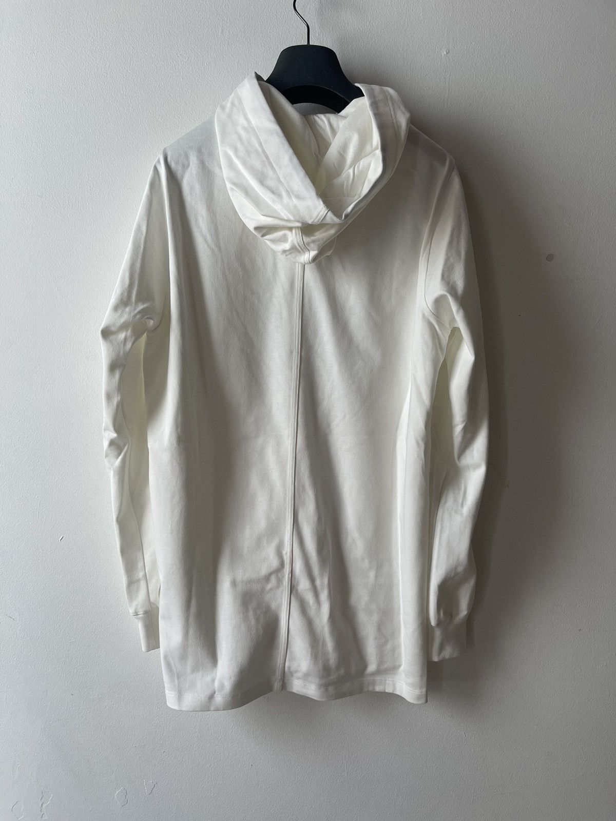 Rick Owens SS20 Tecuatl Chalk White Long Hoodie Size US M / EU 48-50 / 2 - 2 Thumbnail