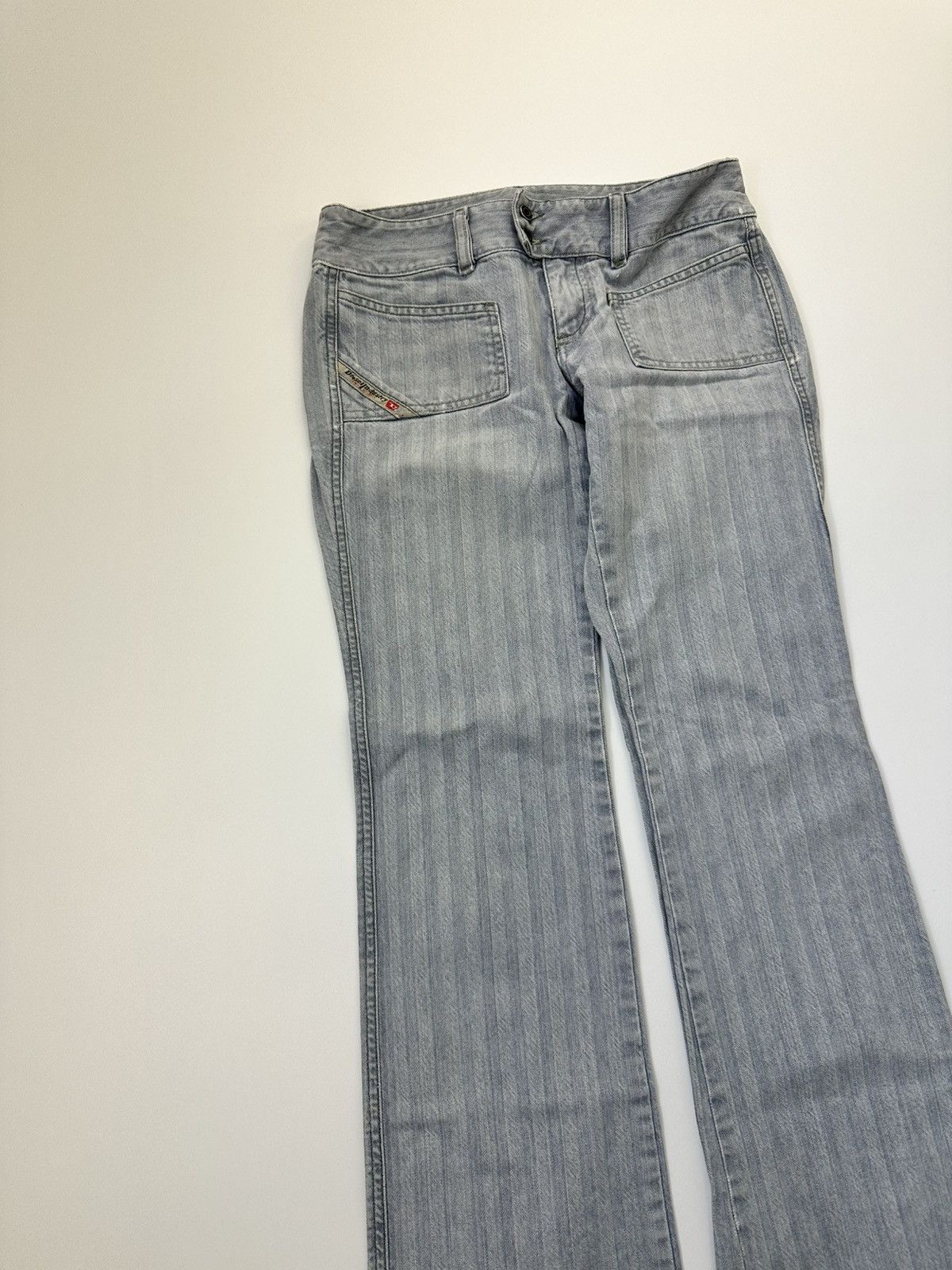 Diesel Diesel Flared Denim Jeans Light 27 Size Made In Italy Size 27" / US 4 / IT 40 - 6 Thumbnail