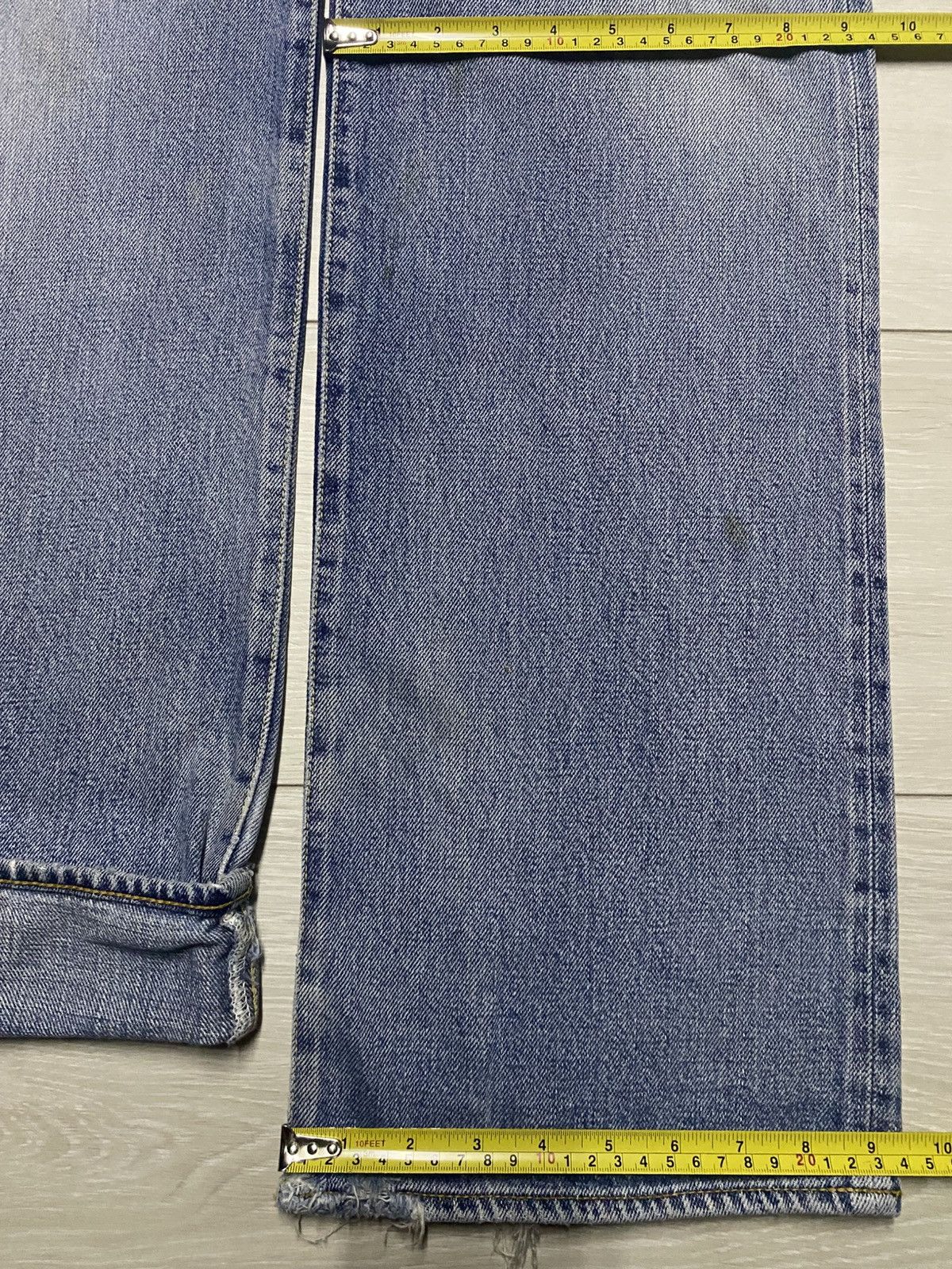 Denime Vintage DENIME 89 Selvedge Light Wash Distressed Baggy Jeans Size US 28 / EU 44 - 17 Thumbnail