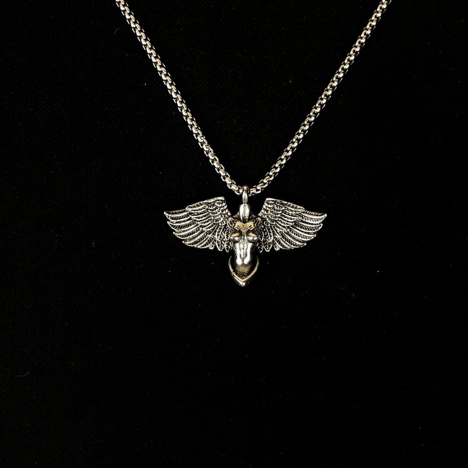 Jewelry Wings Punk Necklace Grunge Chain Size ONE SIZE - 1 Thumbnail
