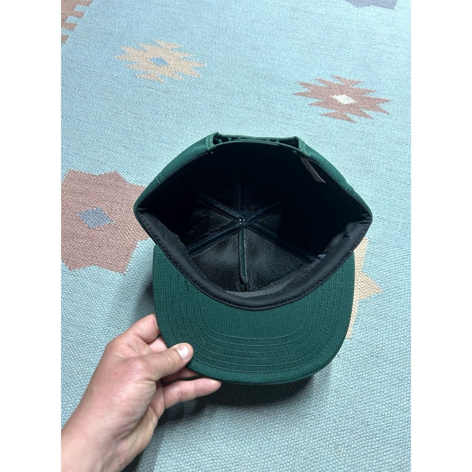 Vintage VINTAGE Auburn Snapback Hat Green USA Men Adjustable Michigan Farm Cap Ittner Bean & Grain 80s Size ONE SIZE - 5 Thumbnail