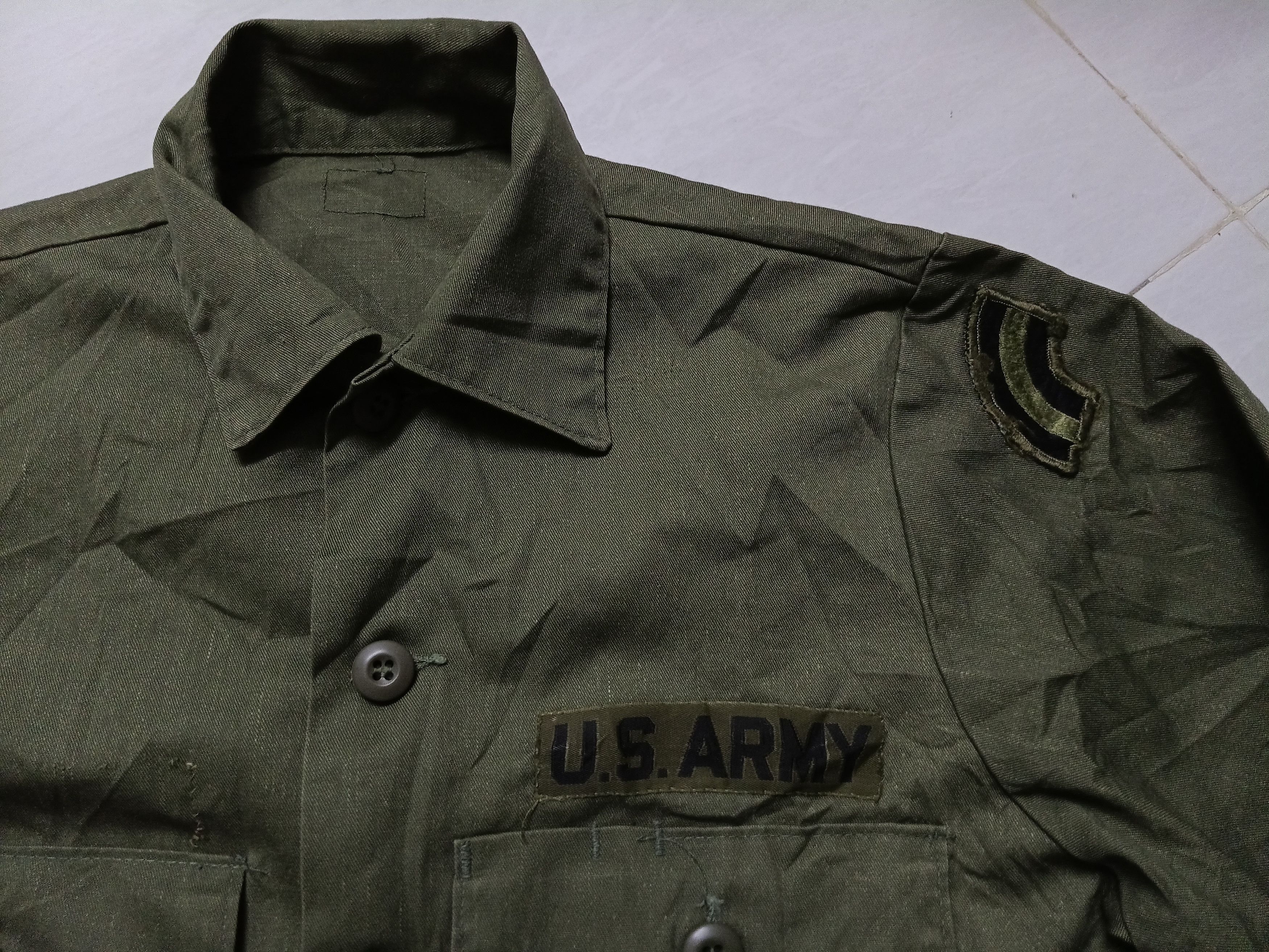 Vintage Vintage u.s army shirt slim S Size US S / EU 44-46 / 1 - 3 Thumbnail