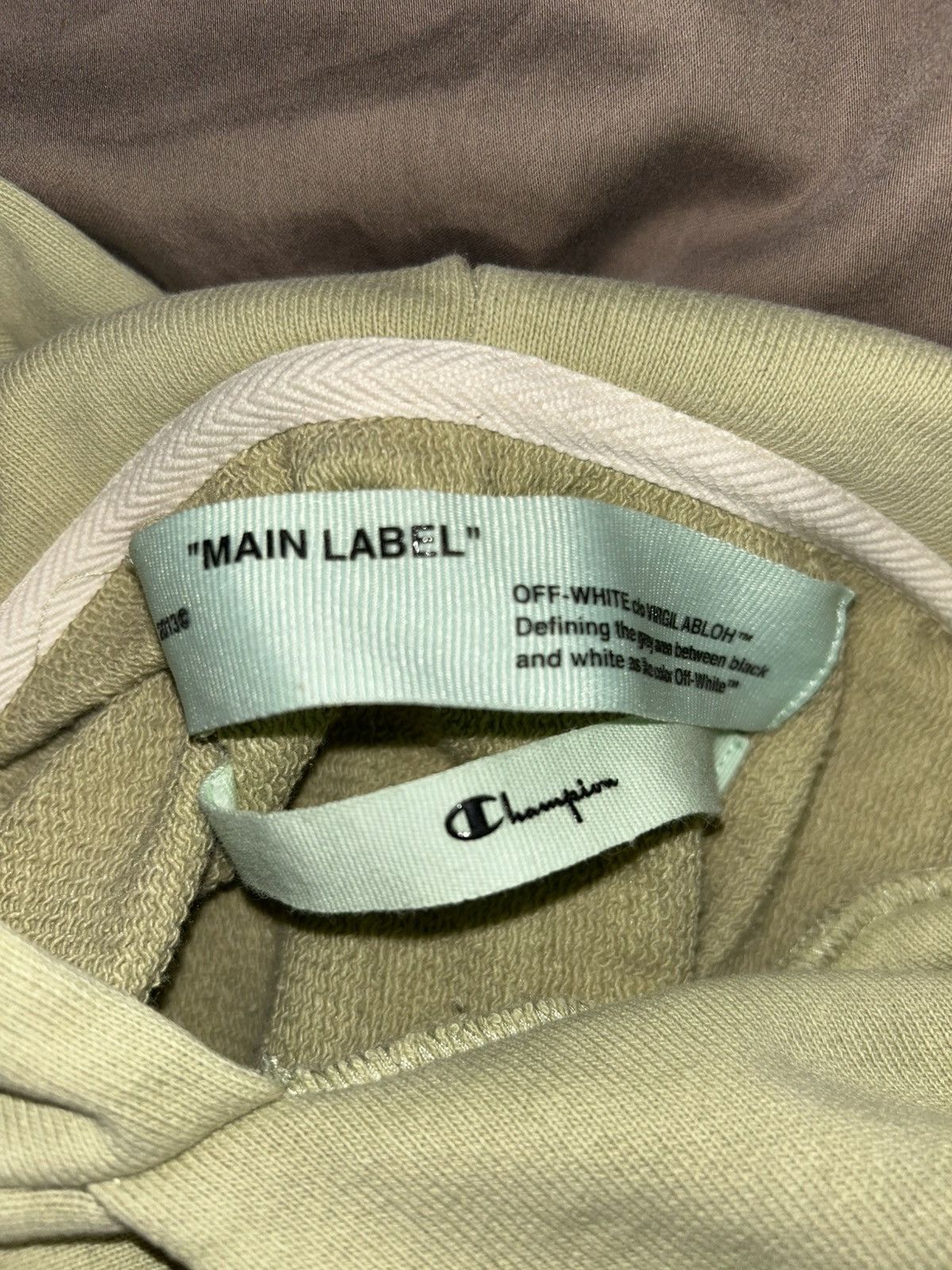 Champion × Off-White × Virgil Abloh Virgil Abloh’s Off-White x Champion hoodie | M/L 🔥🔥 Size US L / EU 52-54 / 3 - 15 Thumbnail