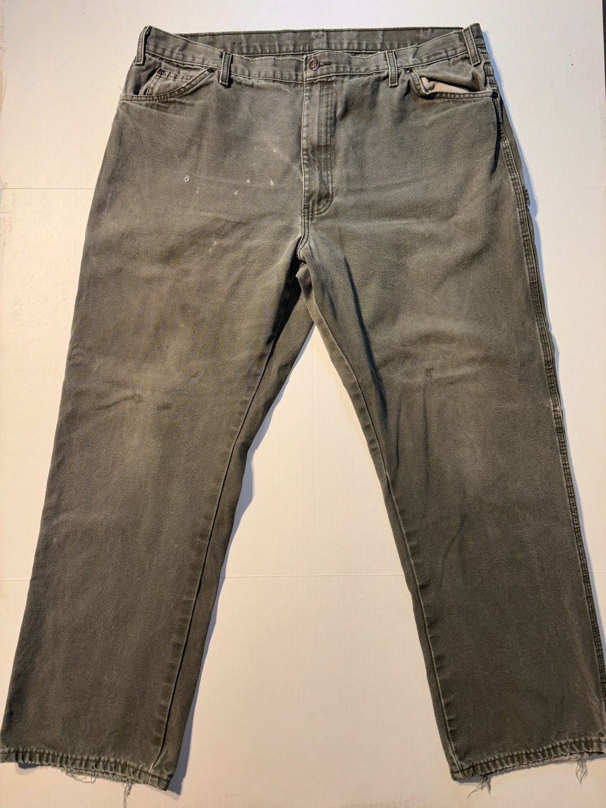 Dickies Vtg Dickies Forest Green Canvas Carpenter Cargo Workwear Size US 42 / EU 58 - 1 Thumbnail