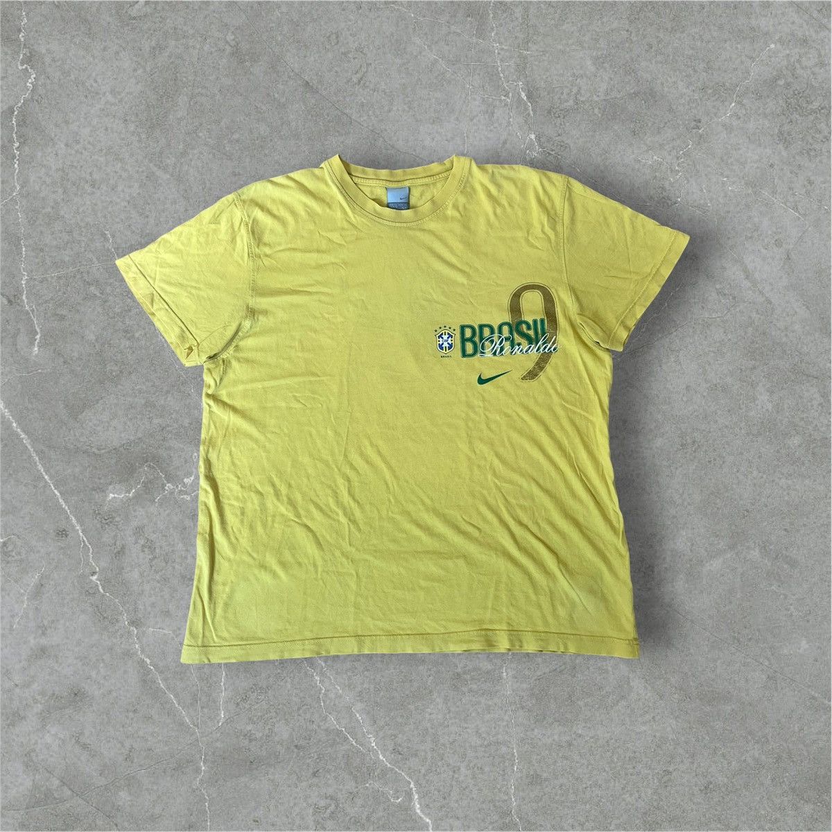 Nike Vintage Nike Brasil Brazil #9 Ronaldo y2k football soccer Size US XL / EU 56 / 4 - 1 Thumbnail