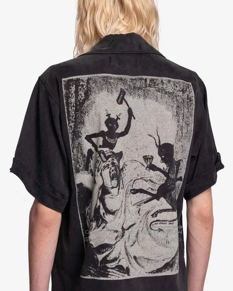 Enfants Riches Deprimes black and white graphic short sleeve shirt. Size US S / EU 44-46 / 1 - 4 Thumbnail