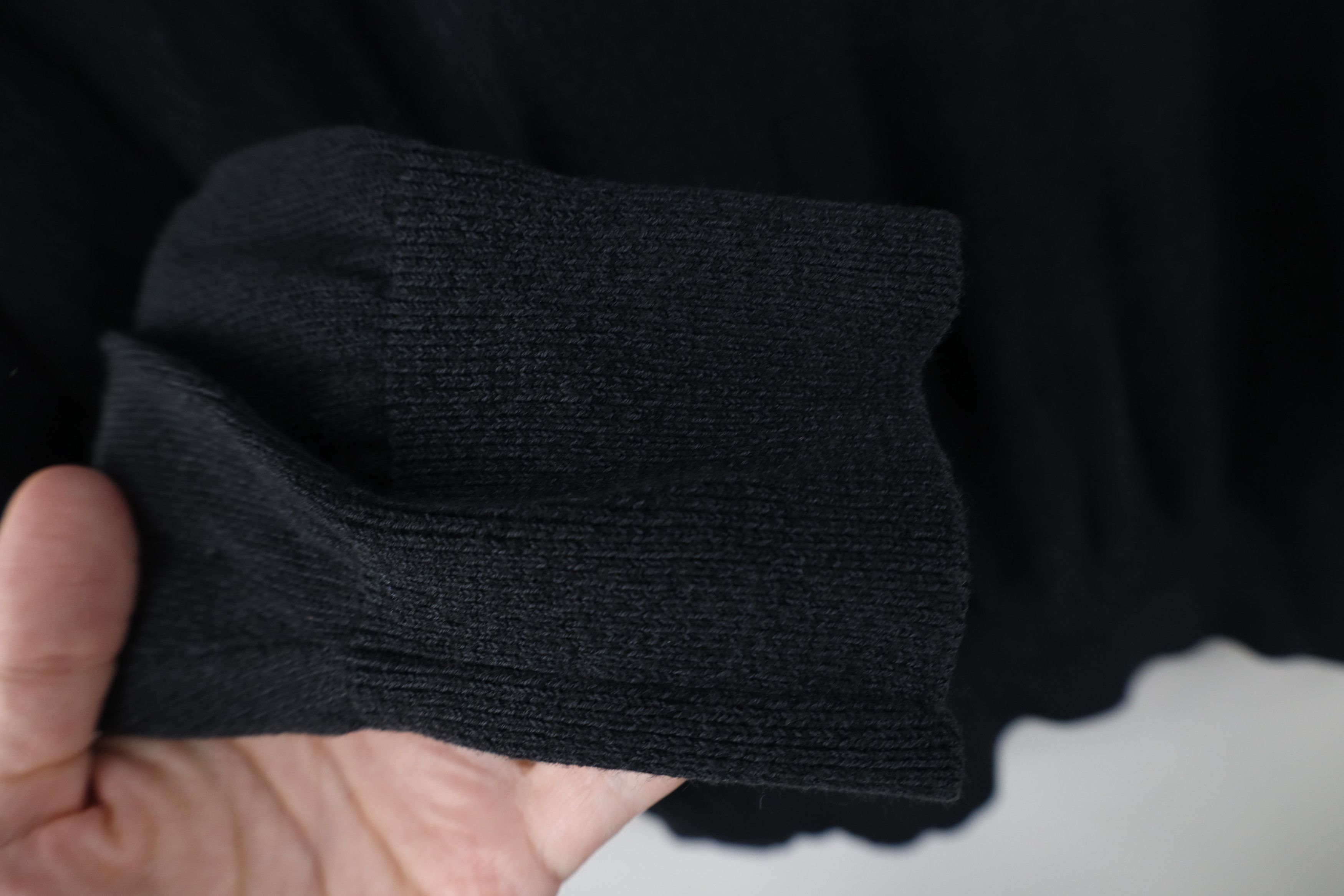 Vintage Vintage 90s Streetwear Blank Silk Blend Knit Sweater Black Size US XXL / EU 58 / 5 - 7 Thumbnail