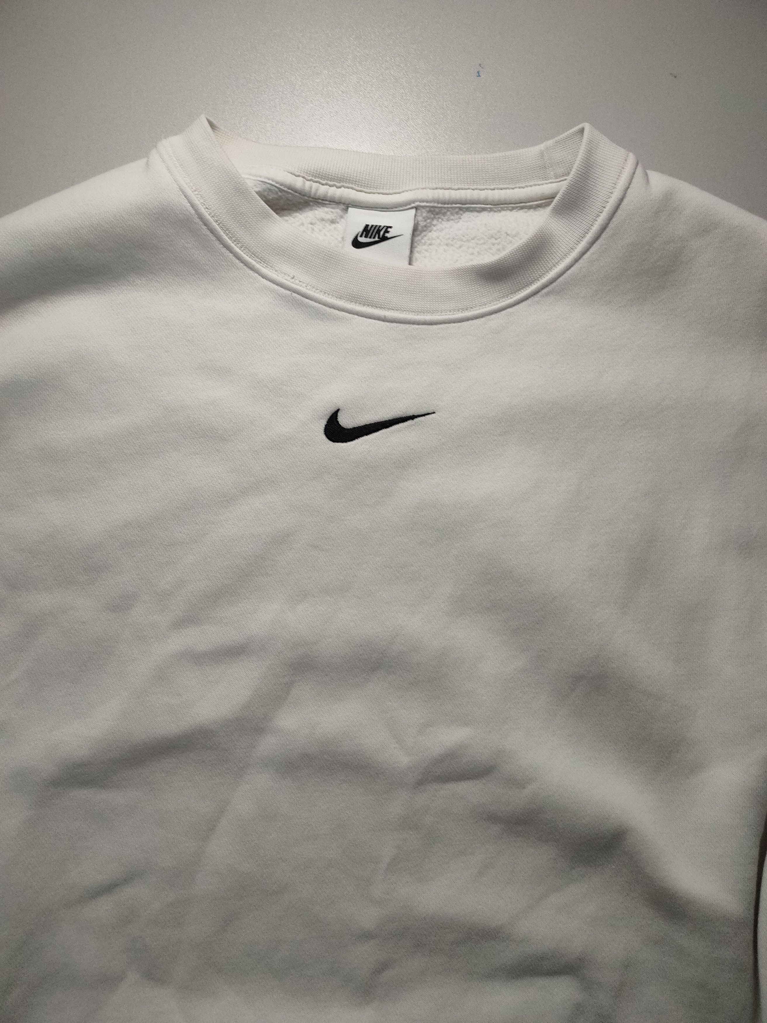Nike × Vintage Vintage Nike Centrer Swoosh Black Boxy fit Sweatshirt Size US XL / EU 56 / 4 - 3 Thumbnail