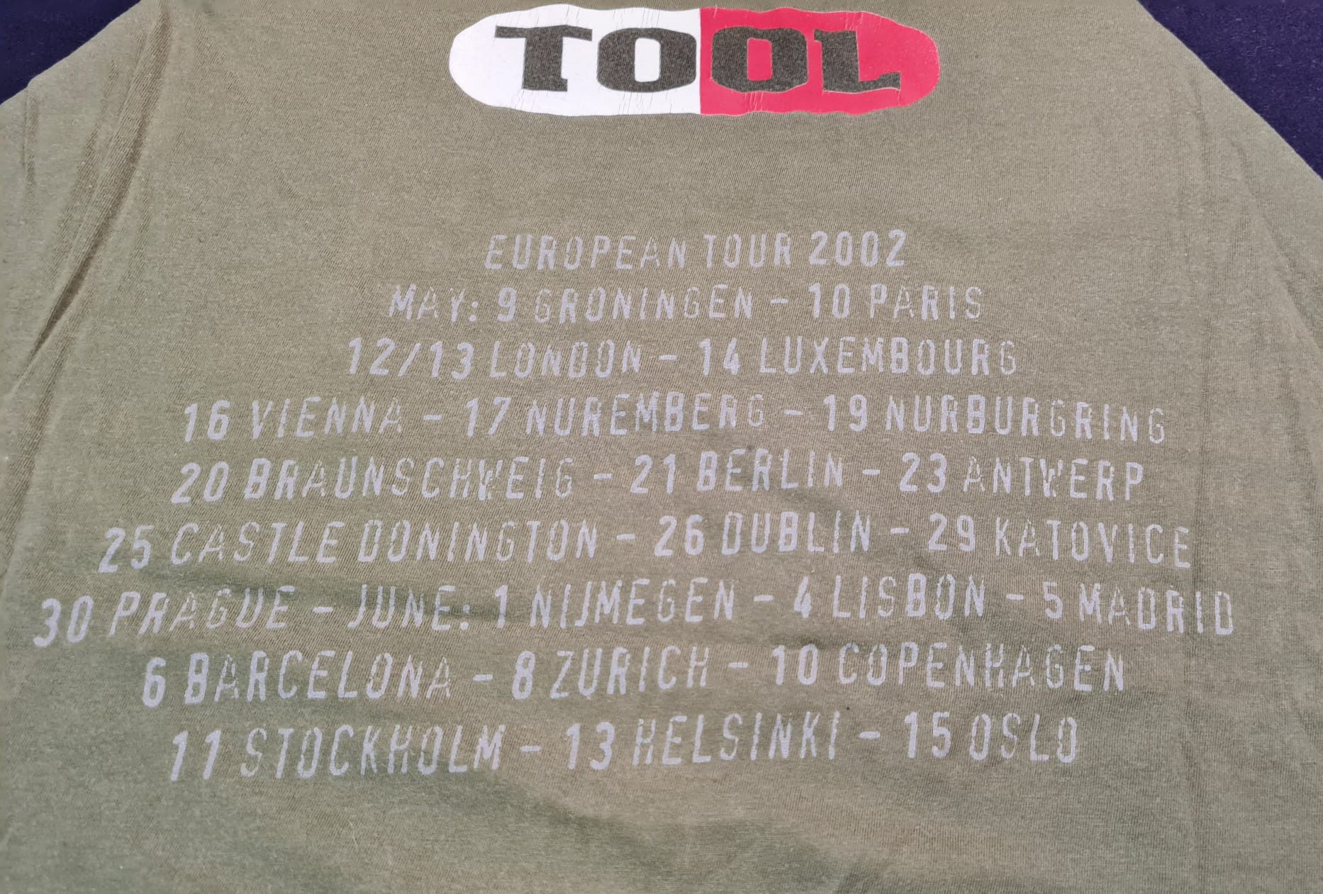 Other Tool - European Tour - 2002 T-shirt Size M RARE Size US M / EU 48-50 / 2 - 4 Thumbnail