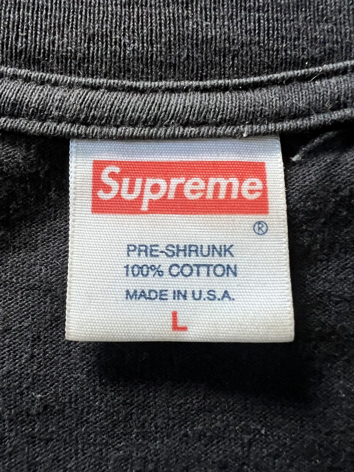 Supreme Supreme AW06 Black “Raisin Hell” Graphic Tee Size US L / EU 52-54 / 3 - 4 Thumbnail