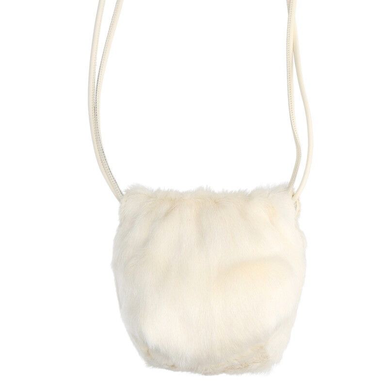 Jil Sander Fur mini shoulder bag pouch | Grailed