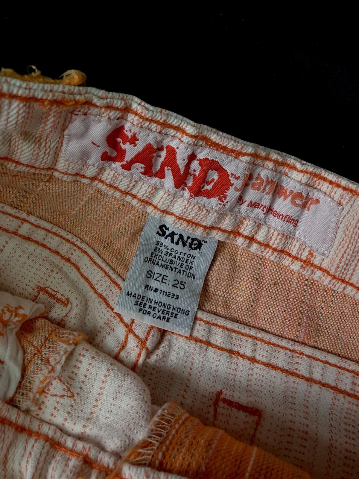 Japanese Brand Deadstock Vtg Retro Two-Tone Flared Pants with Stitch Detail Size 25" / US 0 / IT 36 - 2 Thumbnail