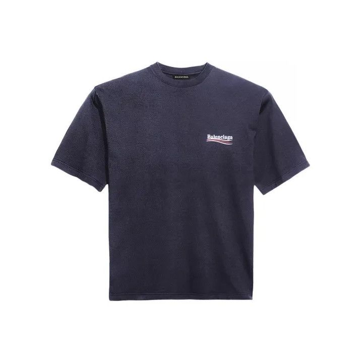 Balenciaga Balenciaga Blue Short Sleeve T-Shirt for Men Size US XXS / EU 40 - 1 Thumbnail