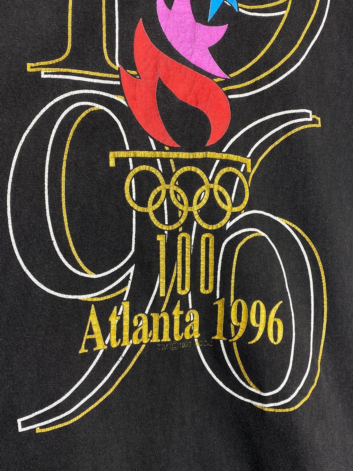 USA Olympics Vintage 1996 Atlanta Olympic Games Faded T-Shirt Oversized Size US XL / EU 56 / 4 - 5 Thumbnail