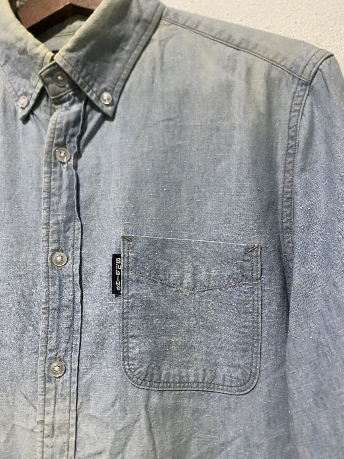 Blue Blue Japan × Japanese Brand Blue Blue Long Sleeve Shirt Button Up Size US M / EU 48-50 / 2 - 6 Thumbnail
