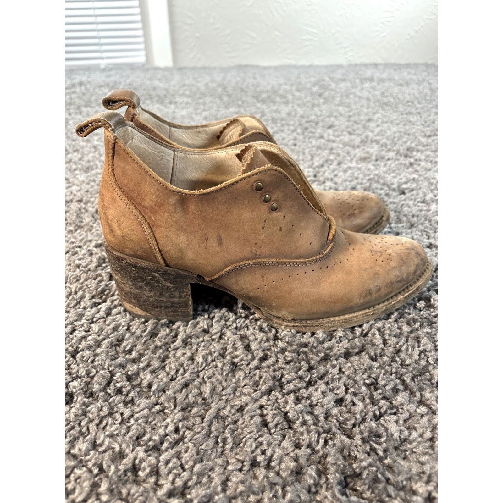 FREEBIRD Freebird by Steven Sadie bootie size 8 Black/Brown Distressed Leather Heel Size US 8 / IT 38 - 2 Thumbnail