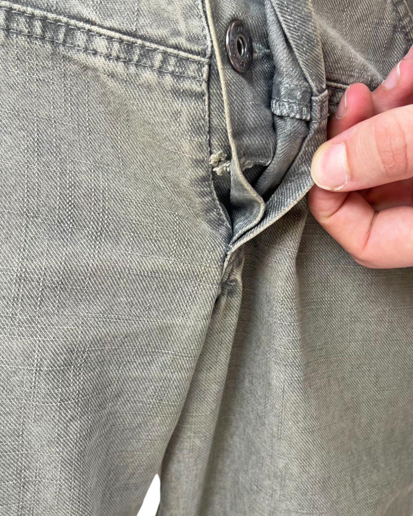 Dolce & Gabbana 2000's Grey Flared Aged Jeans Size US 35 - 6 Thumbnail