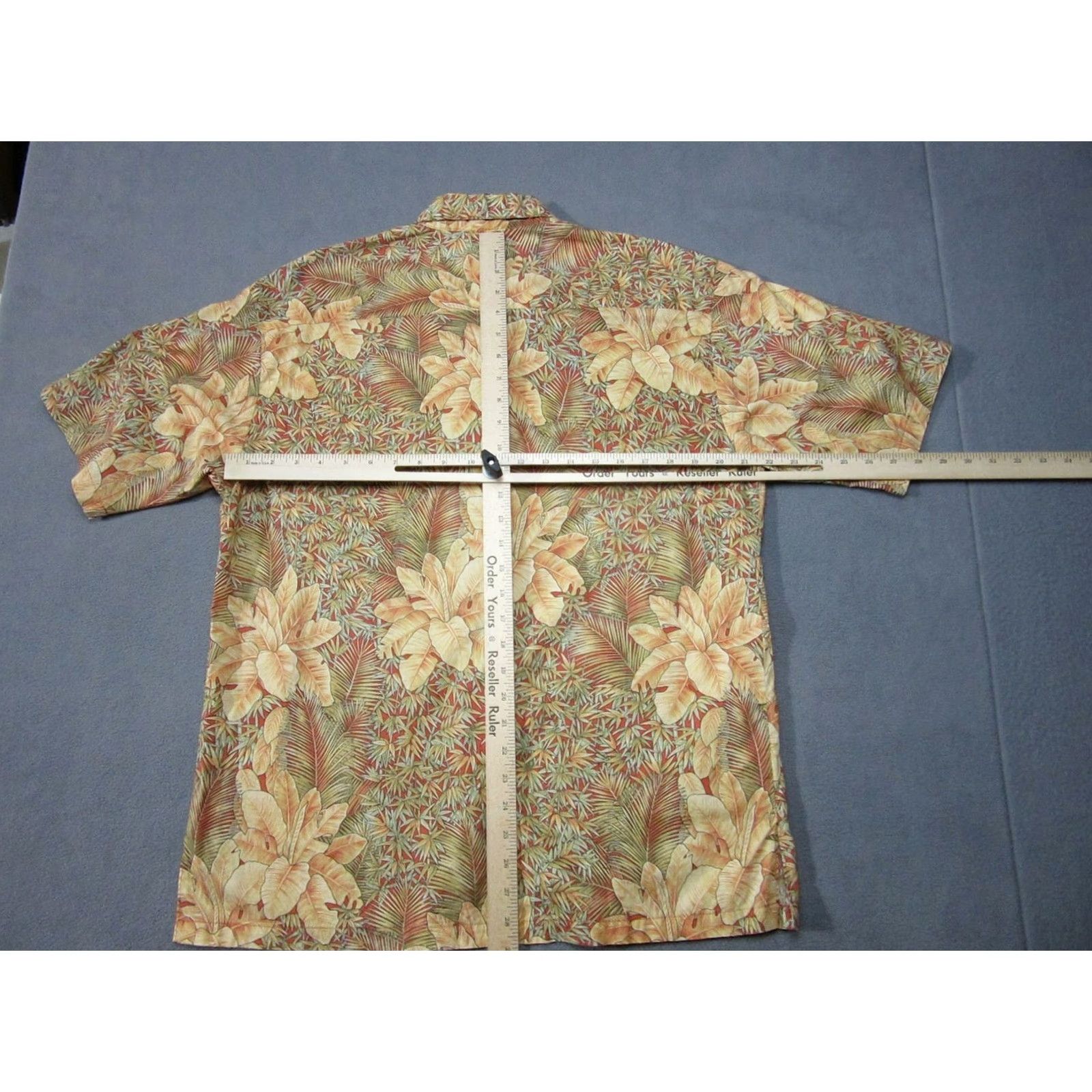 Tori Richard VINTAGE Tori Richard Shirt Mens M Beige Red Floral Tropical Hawaiian Aloha Button-Up Casual Short Sleeve Size US M / EU 48-50 / 2 - 6 Thumbnail