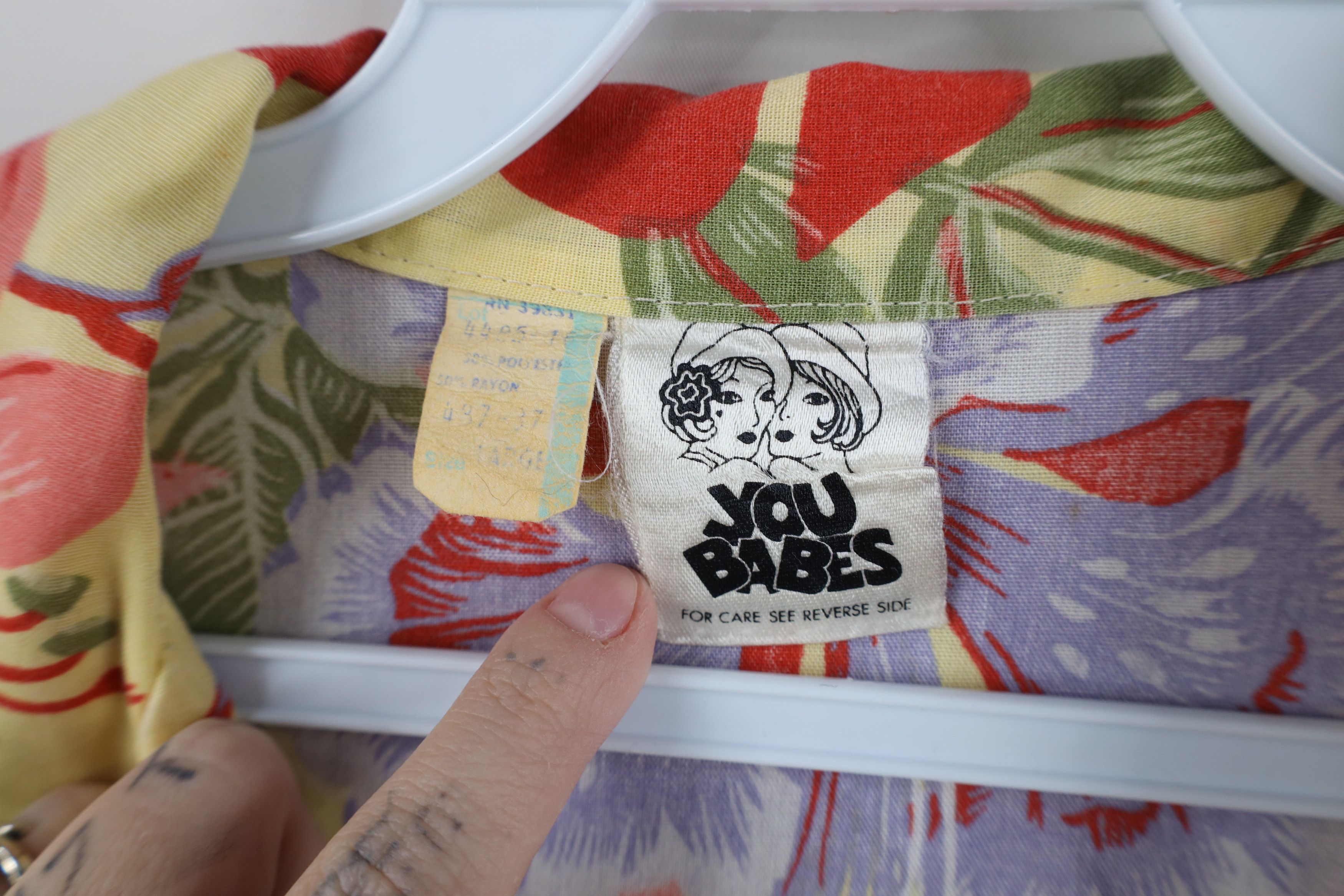 Vintage Vintage 70s Streetwear Flower Hawaiian Button Shirt USA Size L / US 10 / IT 46 - 7 Thumbnail