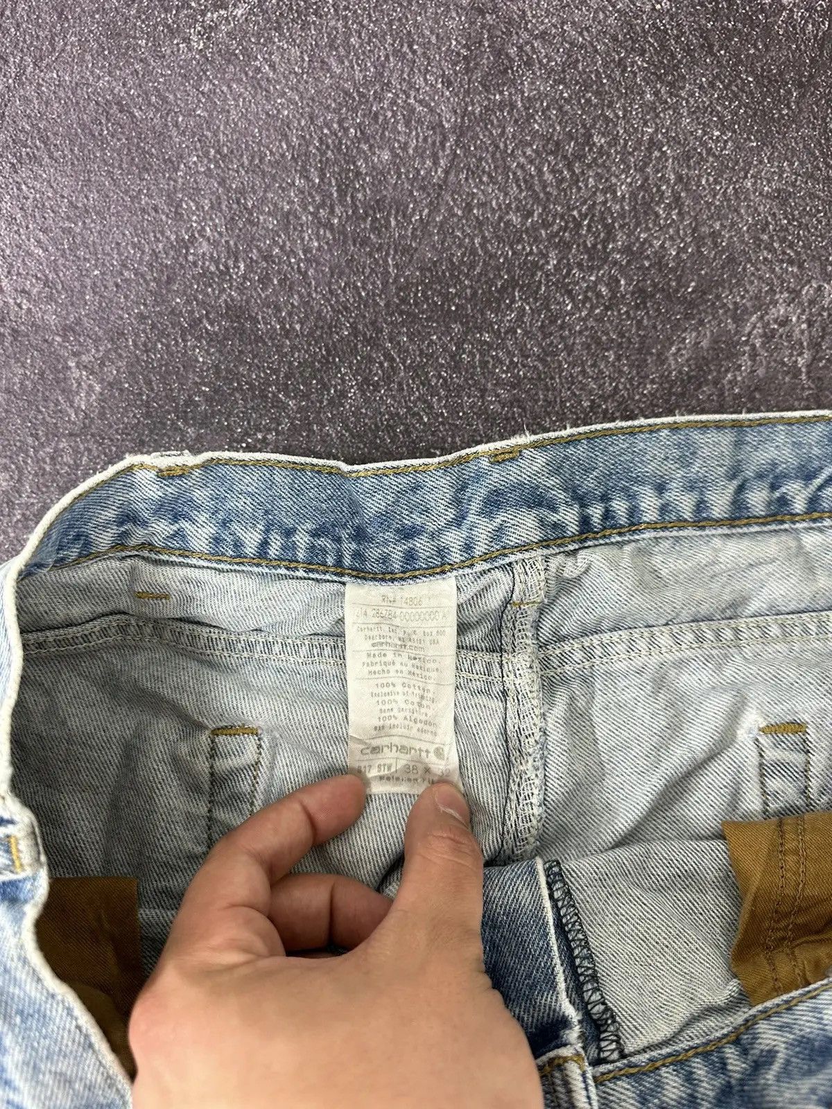 Carhartt × Vintage Vintage Carhartt Light Blue American Denim Hype Jeans Size US 38 / EU 54 - 11 Thumbnail