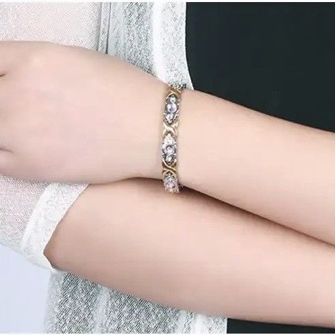 Other Pink Crystal Stone Health Bracelet Size ONE SIZE - 3 Thumbnail