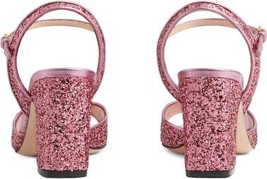 Gucci o1s1wg110425 Women's Sandals With Horsebit in Pink Size US 4.5 / IT 34.5 - 5 Thumbnail