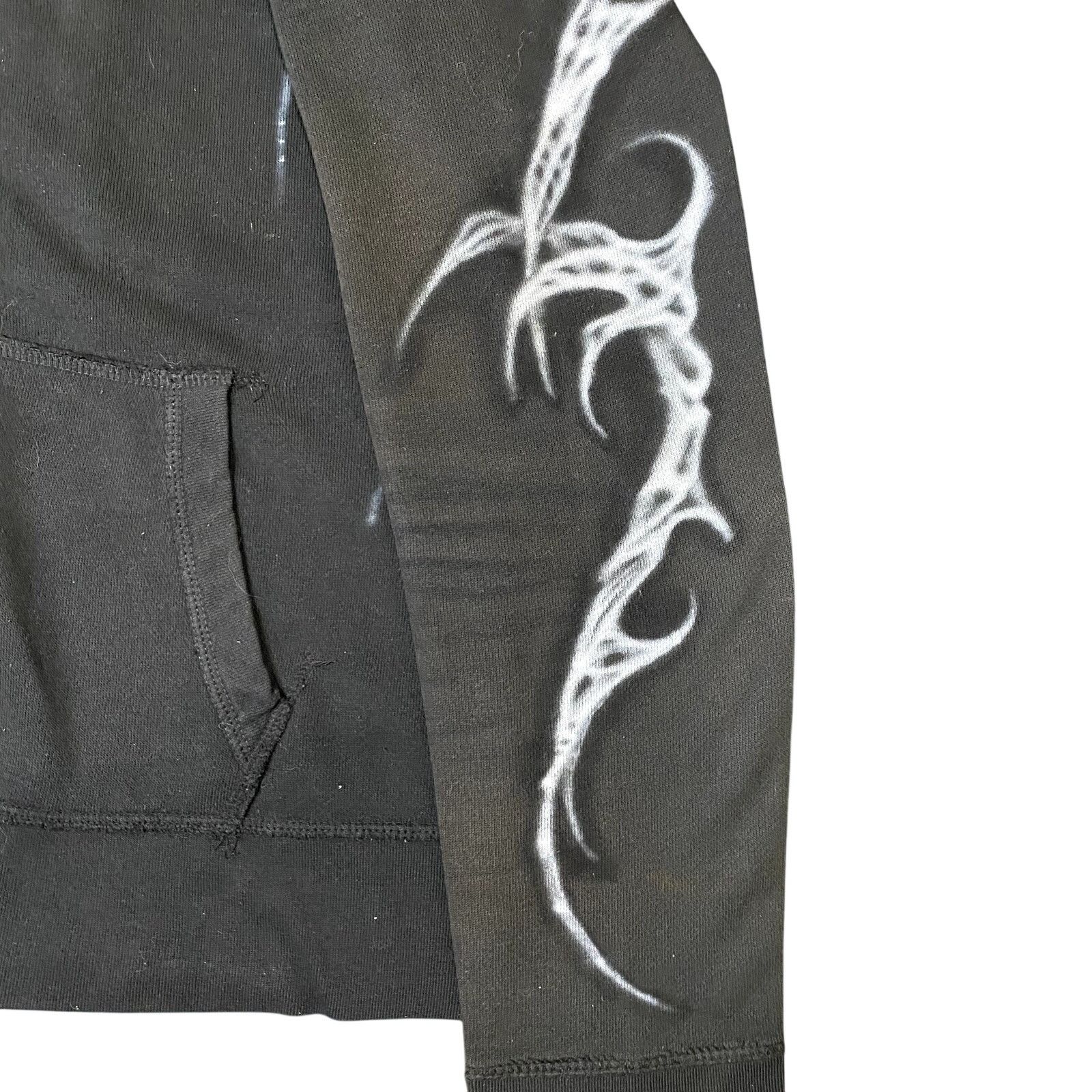 Mossimo Custom Airbrushed DIY Bio Orangic Art to Wear ZipUp Hoodie M Size M / US 6-8 / IT 42-44 - 12 Thumbnail