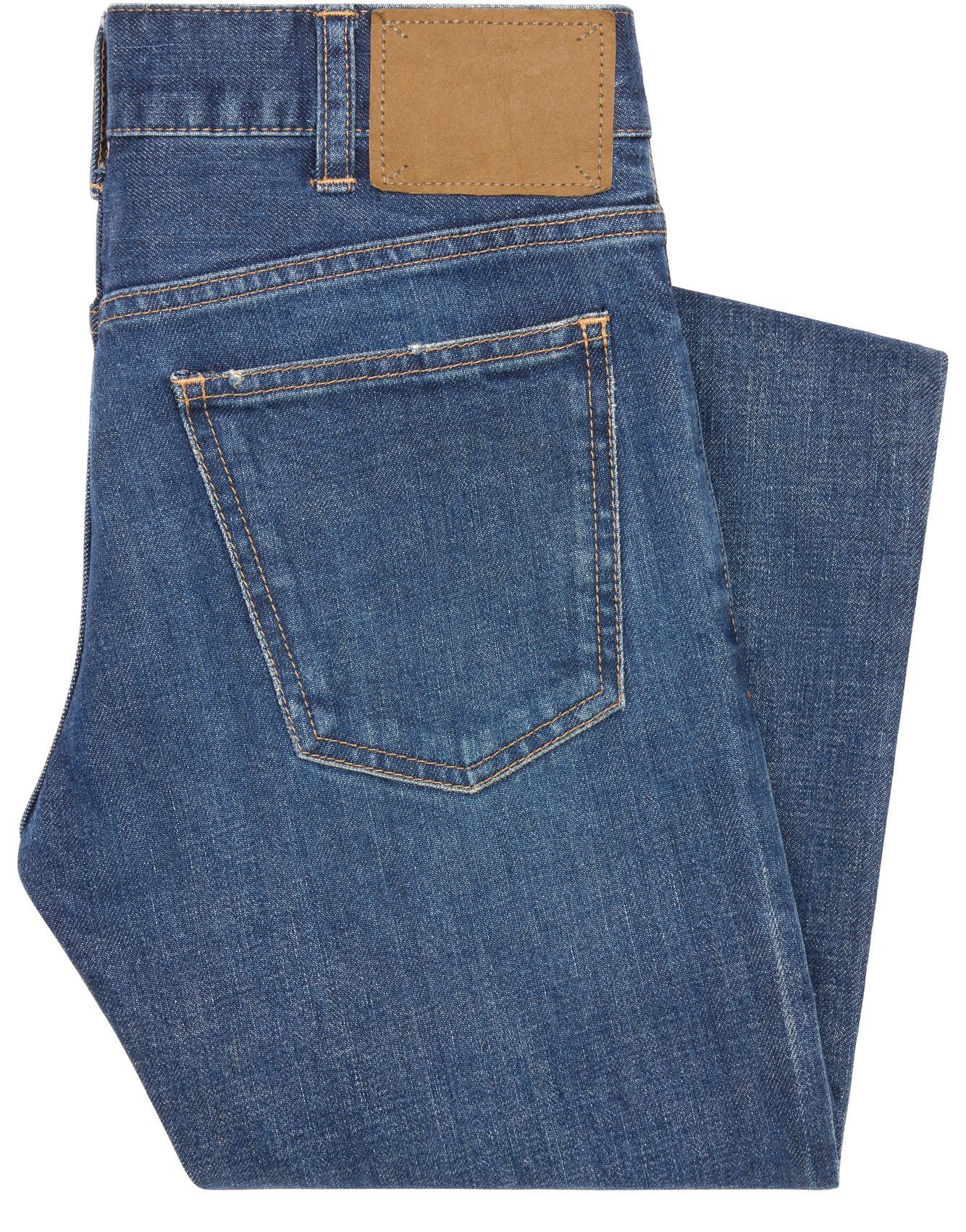 Celine 2N962067S.07DU Skinny Low-Rise Jeans in Dark Union Wash Deni Size 28" / US 6 / IT 42 - 3 Thumbnail