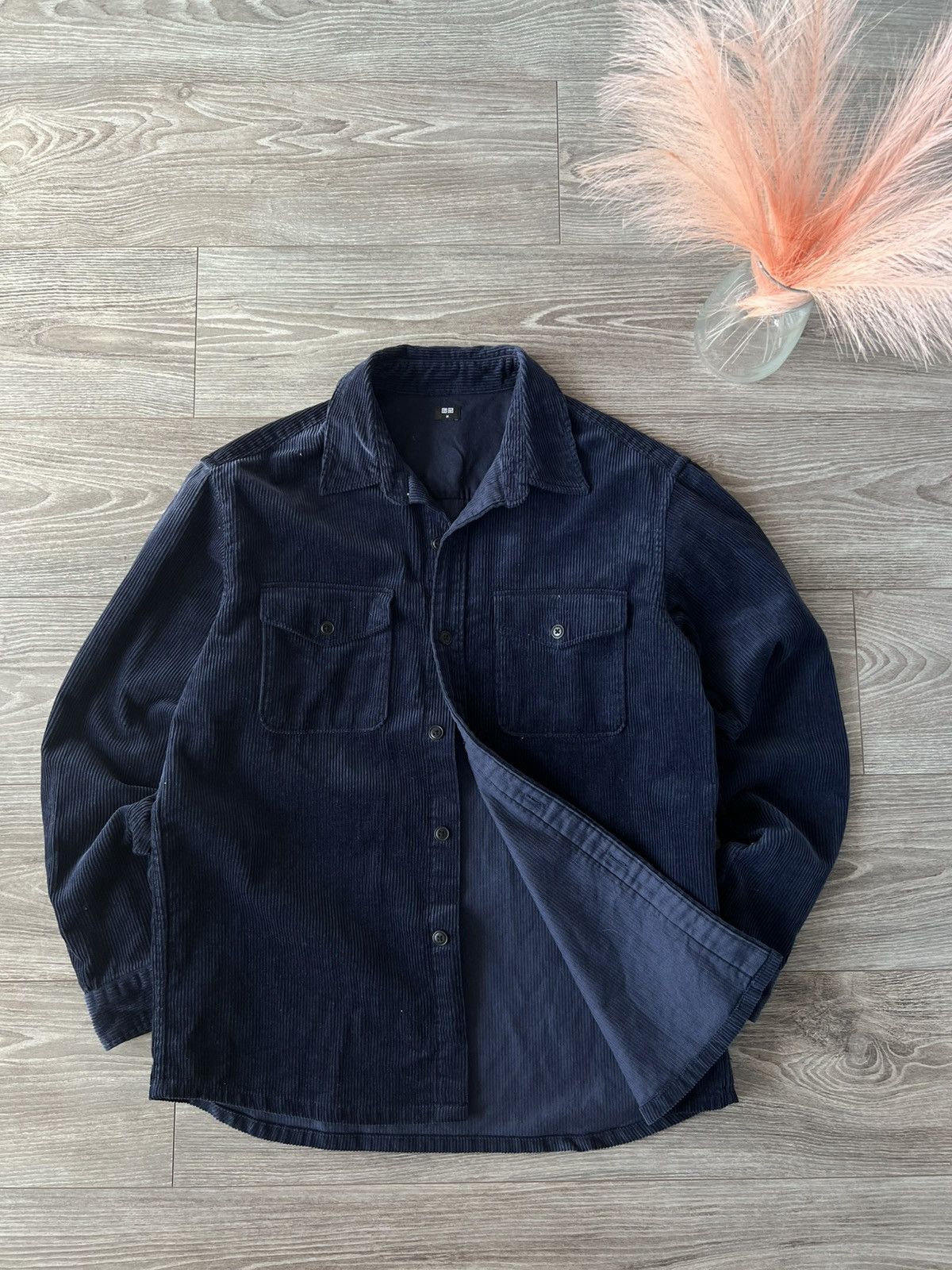 Japanese Brand × Uniqlo ‼️Uniqlo Avant Garde Welur Cotton Streetwear Flannel Coat‼️ Size US M / EU 48-50 / 2 - 4 Thumbnail