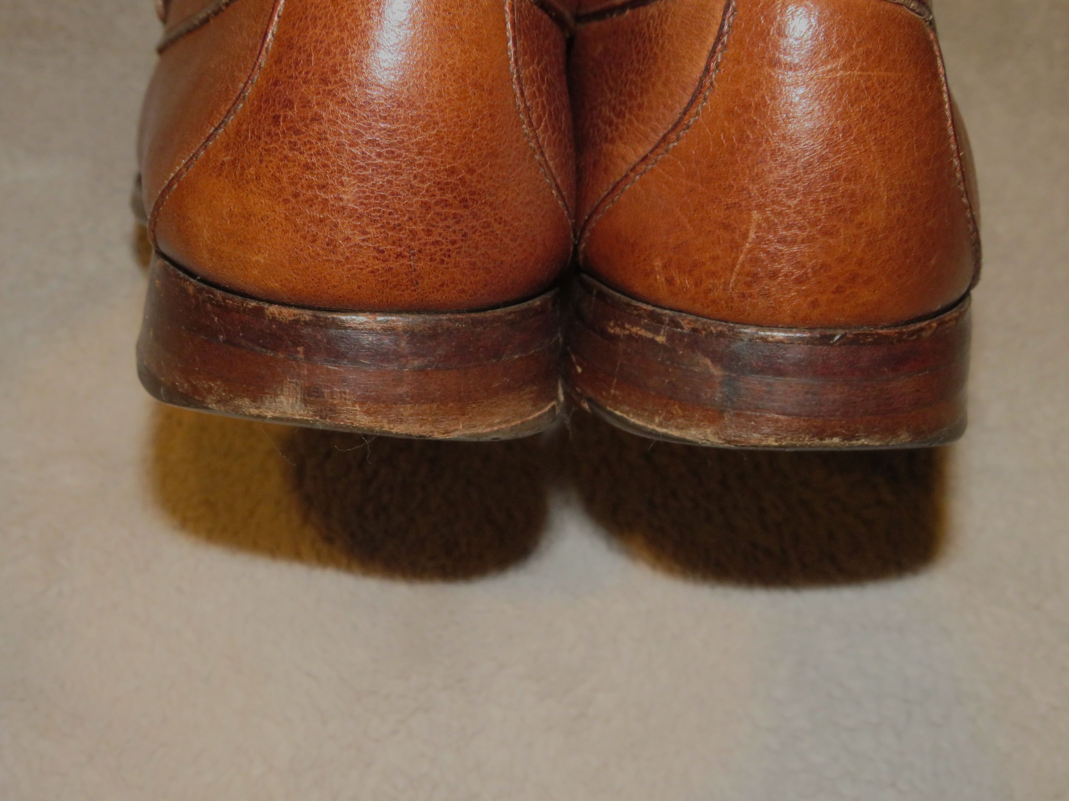 Paul Stuart Designed by Edward Green Brown Grain Leather Moccasins 10.5M Size US 10.5 / EU 43-44 - 8 Thumbnail