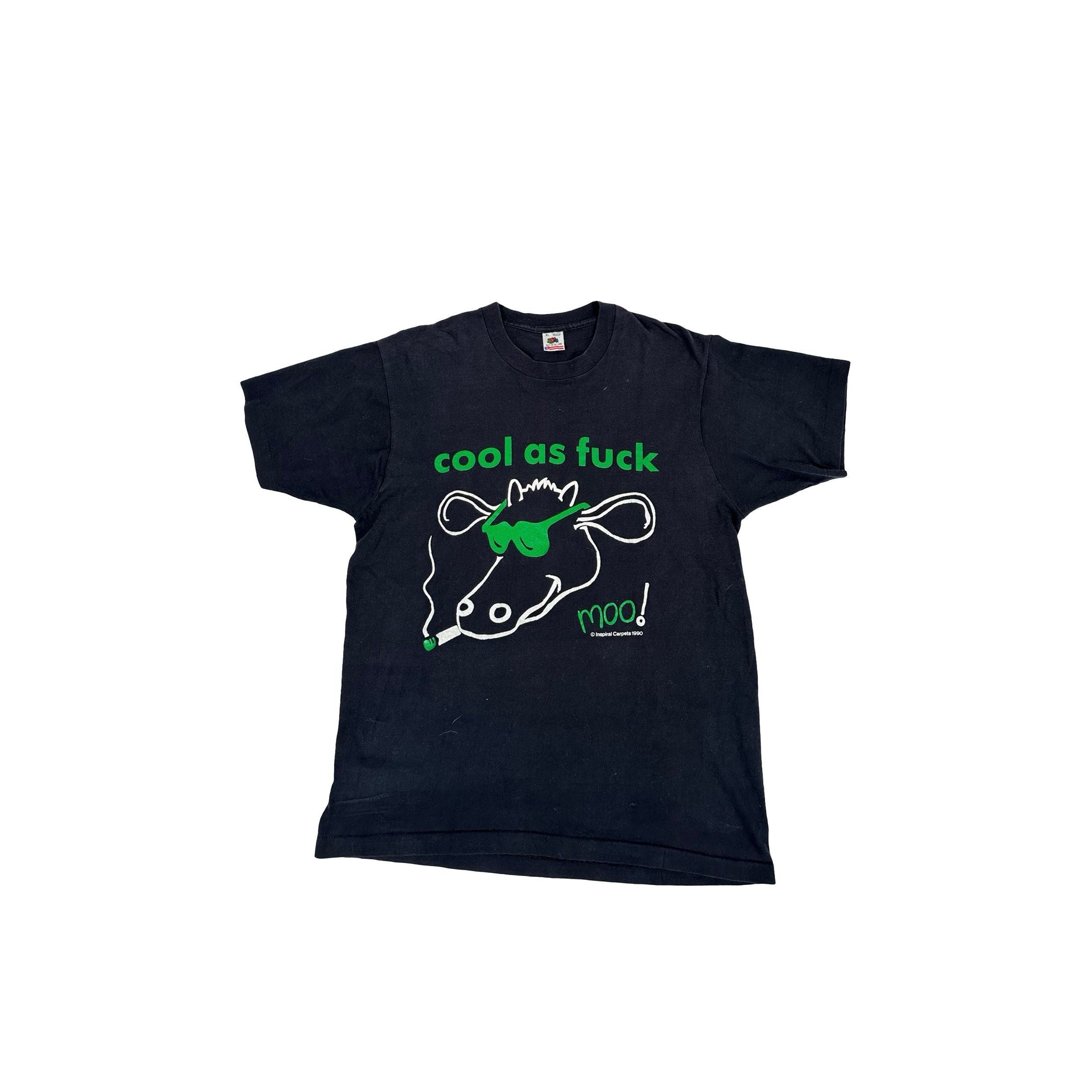 Vintage Moo! Vintage Tee Cool As Fuck Size US XL / EU 56 / 4 - 1 Thumbnail