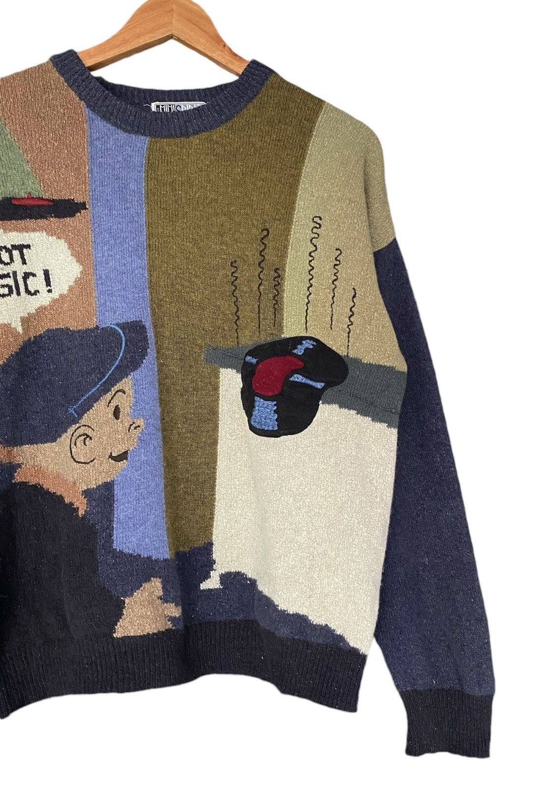Vintage Rare MIMI SPIRIT Embroidery knitwear CrewNeck Size US L / EU 52-54 / 3 - 2 Thumbnail