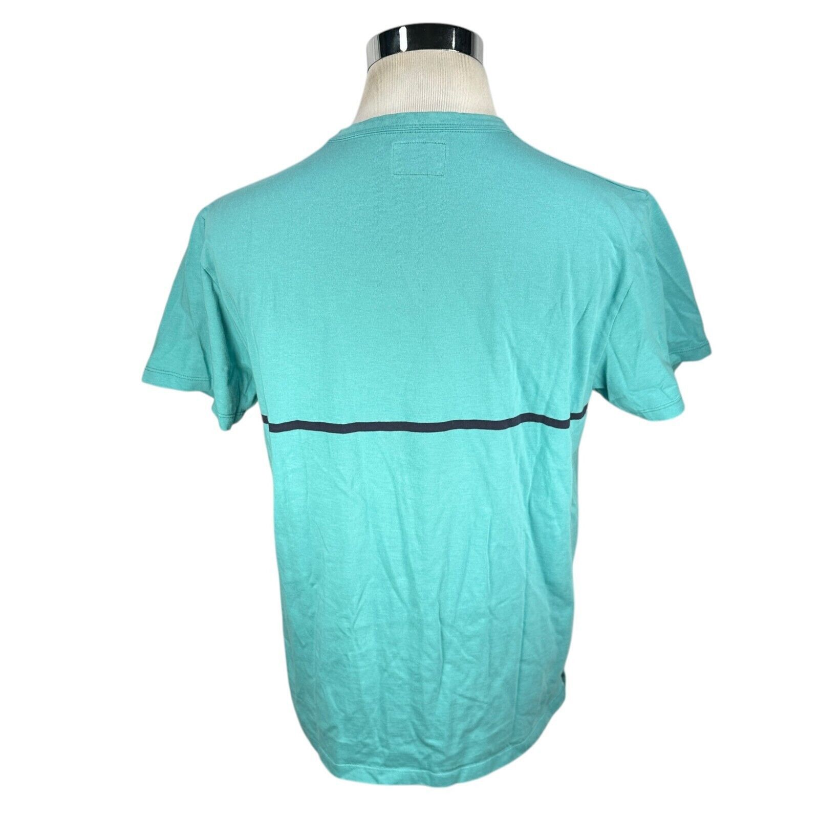 Todd Snyder Todd Snyder T-Shirt Men’s Large Aqua Blue Stripe Pullover Size US L / EU 52-54 / 3 - 4 Thumbnail