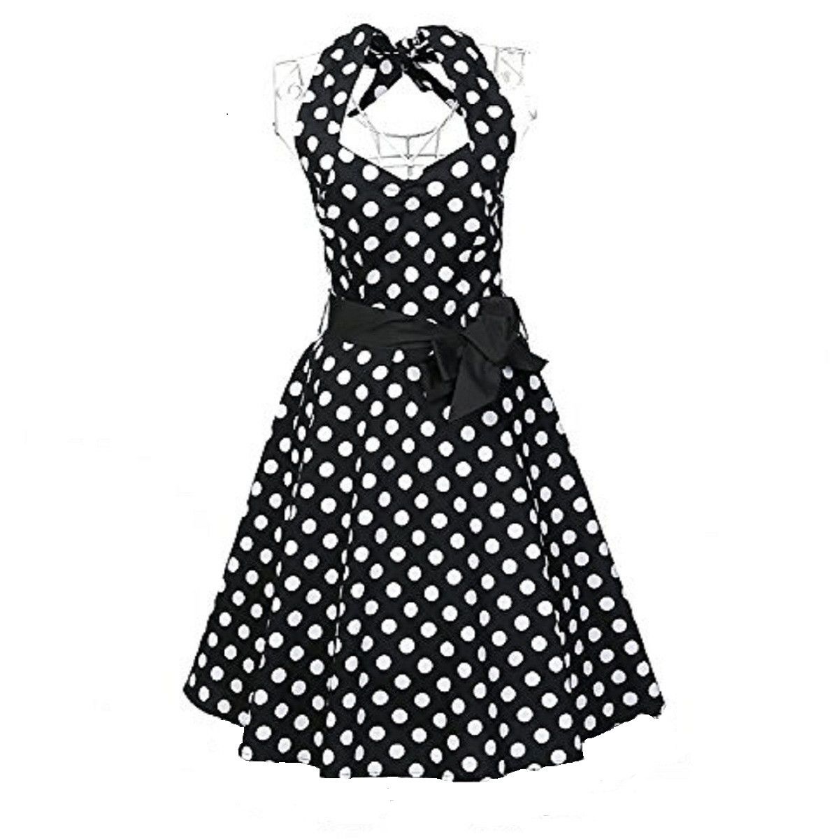 Other Polka Dots Vintage Style Backless Dress Size M / US 6-8 / IT 42-44 - 1 Thumbnail