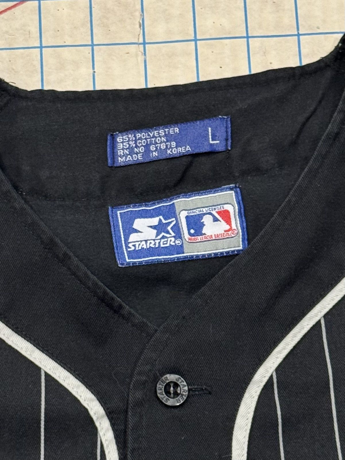 Starter Vintage Starter Chicago White Sox Pinstriped Baseball Jersey Size US L / EU 52-54 / 3 - 9 Thumbnail