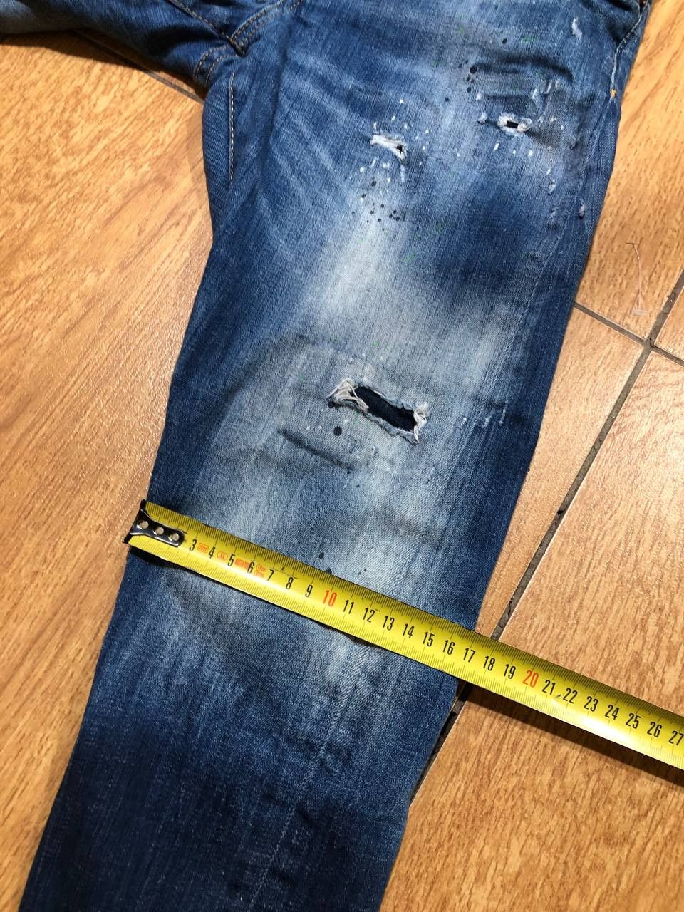 Dsquared2 Dsquared2 Jeans Slim Tapered Denim Distressed Paint Spots Size US 32 / EU 48 - 17 Thumbnail