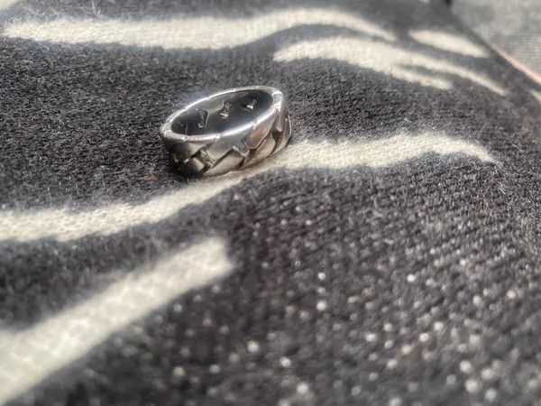 VIBE Stainless Steel Cuban Link Ring Size ONE SIZE - 2 Thumbnail