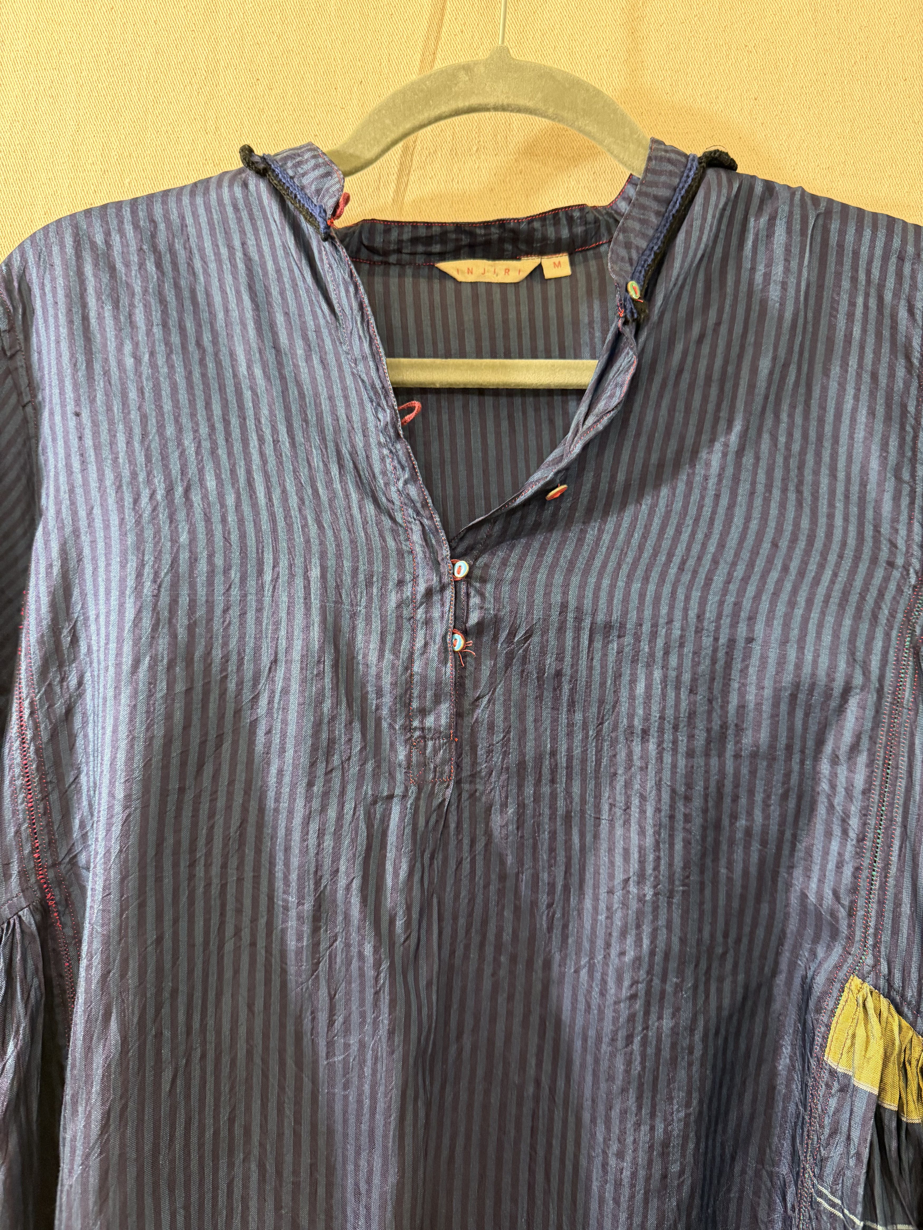Other Injiri handwoven striped gathered top Size M / US 6-8 / IT 42-44 - 2 Thumbnail
