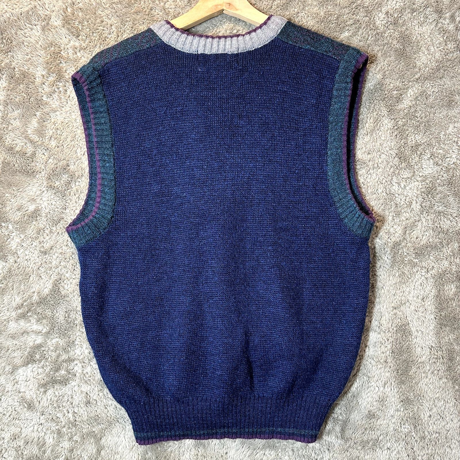 Other Vintage 80s Hunters Ridge Sweater Vest L Large Men's Stripe Size US L / EU 52-54 / 3 - 2 Thumbnail