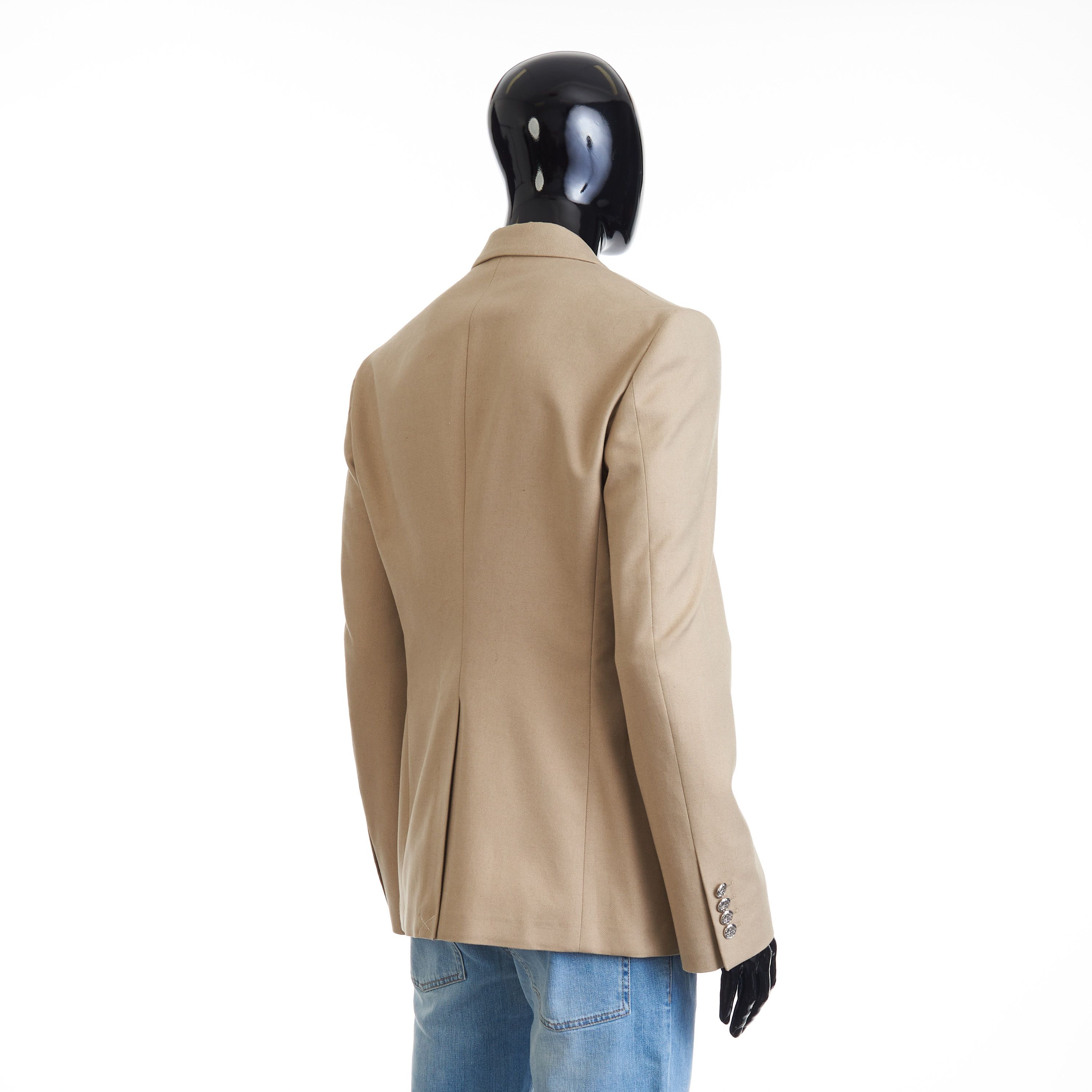 Alexander McQueen Beige Deconstructed Single Breasted Blazer Jacket - Cotton Size 40R - 7 Thumbnail