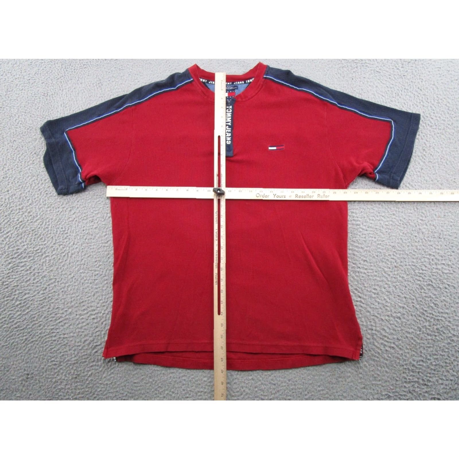Tommy Hilfiger VINTAGE Tommy Hilfiger Polo Shirt Mens XL 1/4 Zip Spell Out Logo Short Sleeve VTG Y2K Size US XL / EU 56 / 4 - 5 Thumbnail