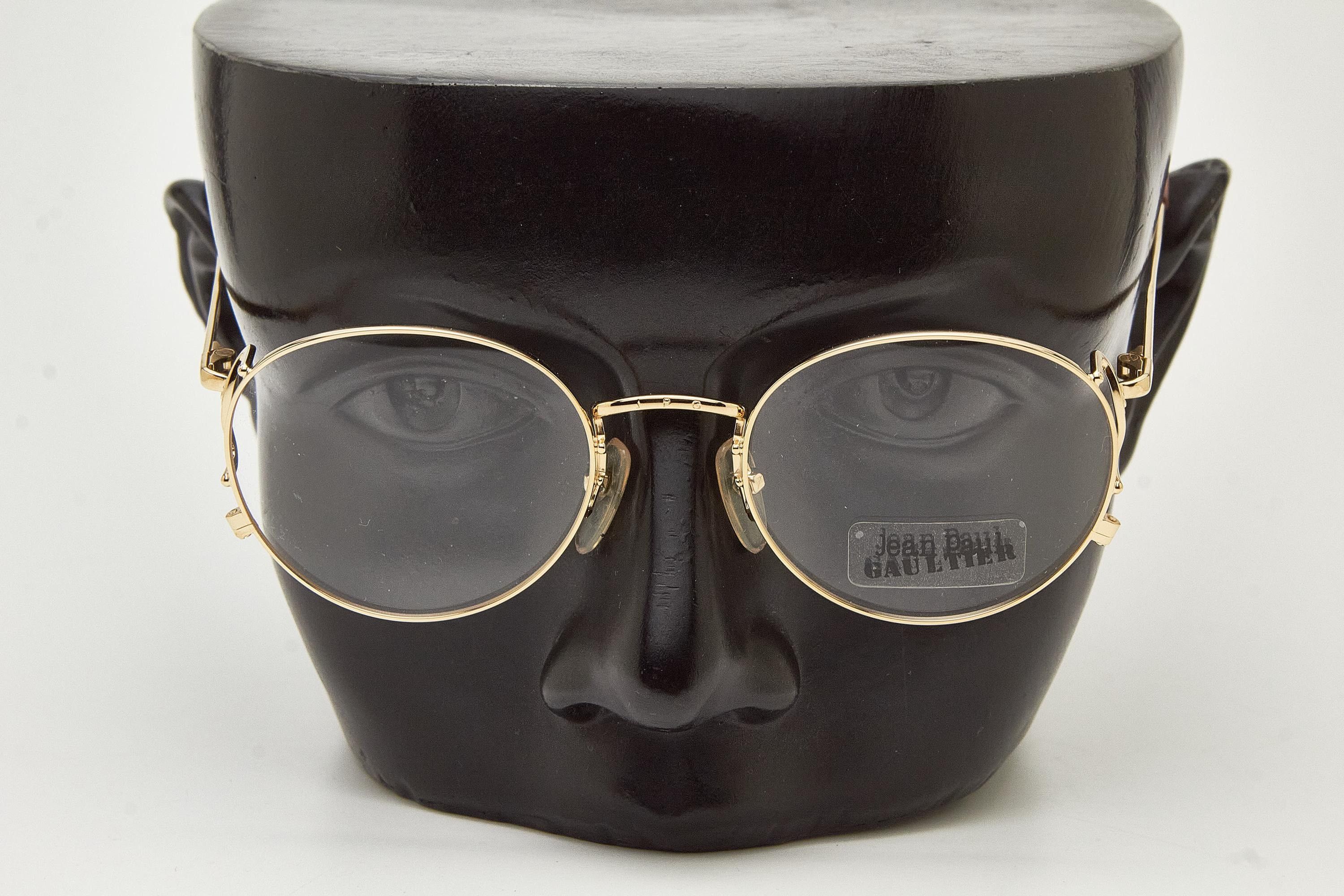 Jean Paul Gaultier JEAN PAUL GAULTIER 55-3178 22k Gold Plated Frame Size ONE SIZE - 11 Thumbnail