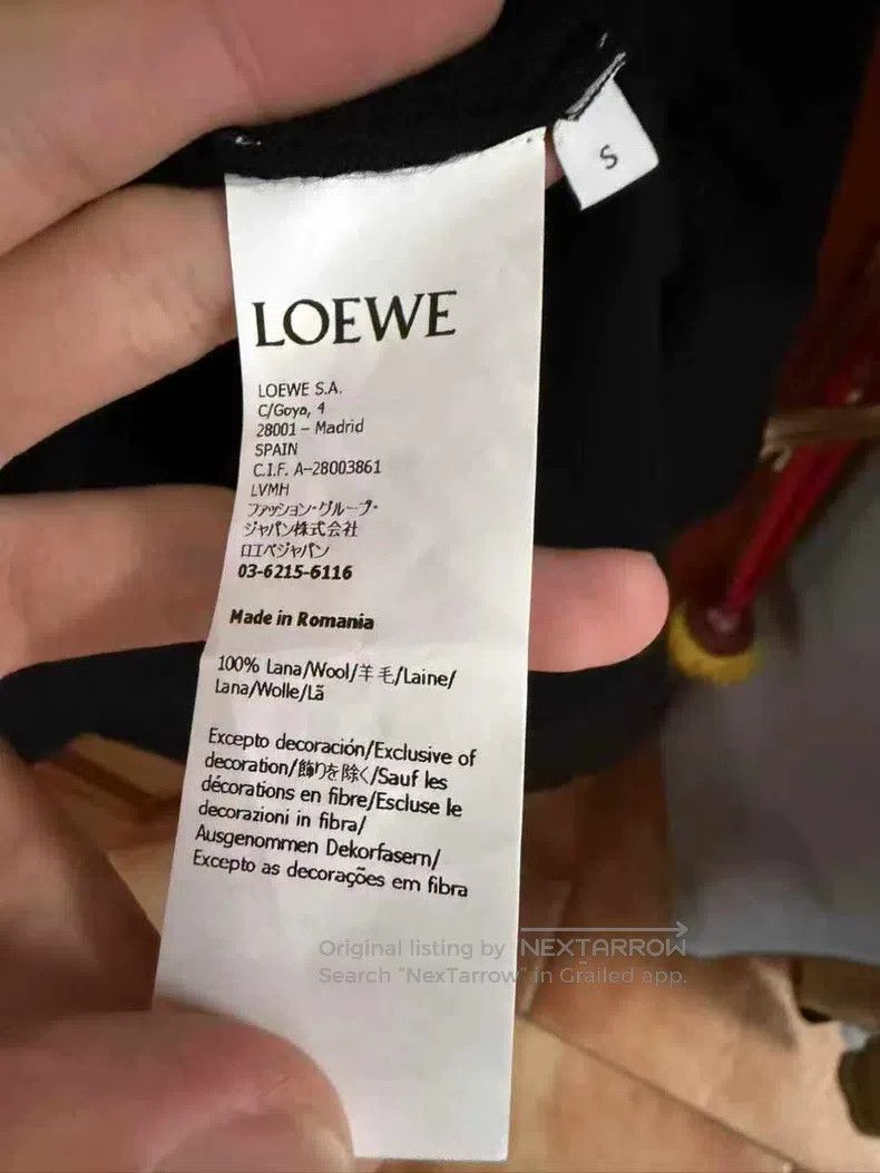 Loewe Loewe Blue Logo Wool Cardigan Size S / US 4 / IT 40 - 4 Thumbnail