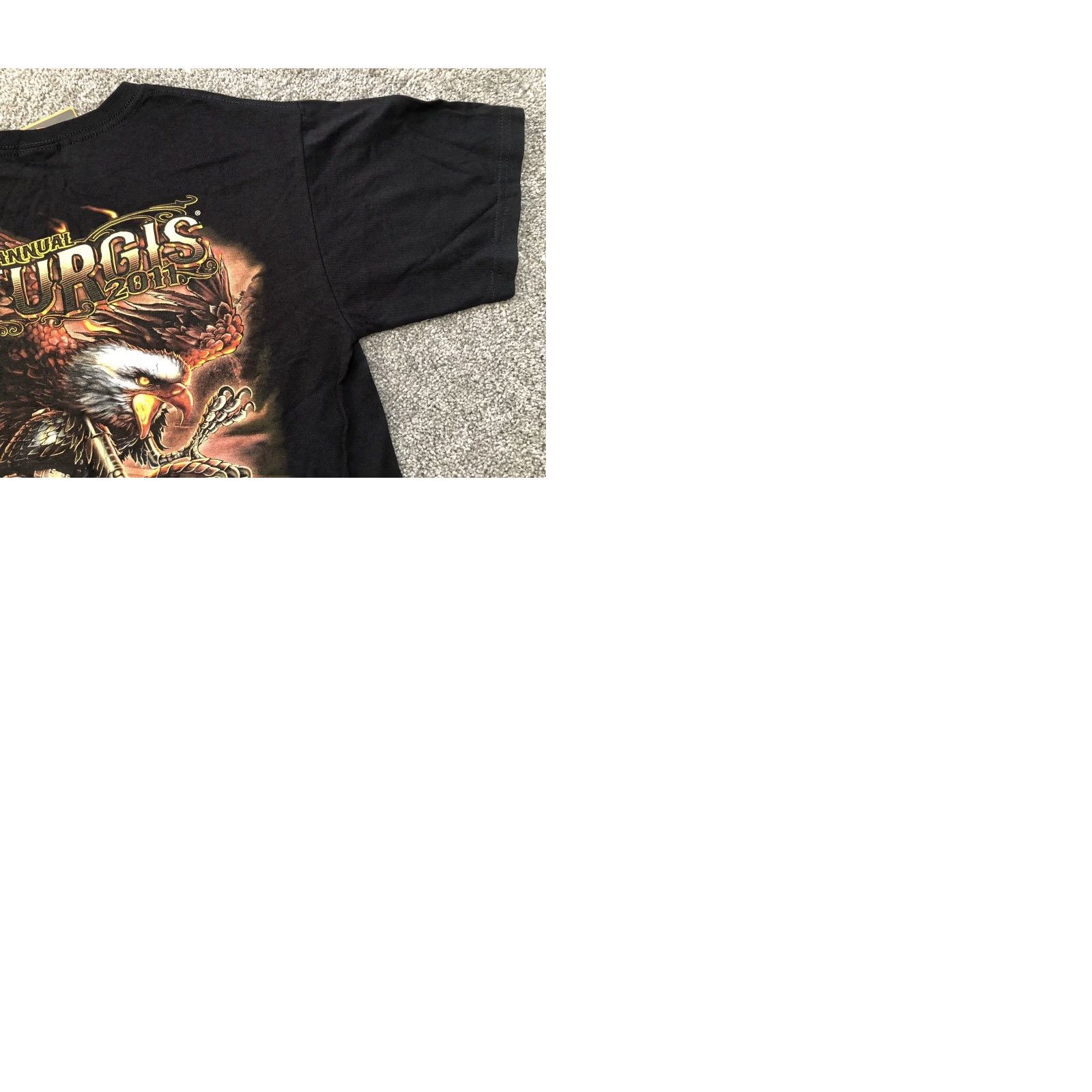 Anvil VINTAGE Sturgis Motorcycle Rally Anvil T Shirt Front & Back Design MEDIUM Black Cotton Mens T-Shirt 2010-2019 Size US M / EU 48-50 / 2 - 10 Thumbnail